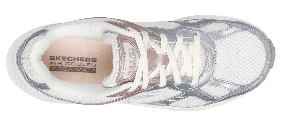 Skechers Sneaker »GO RUN CONSISTENT 2.0«, Retro Sneaker, Schnürschuh mit Metallic-Besätzen