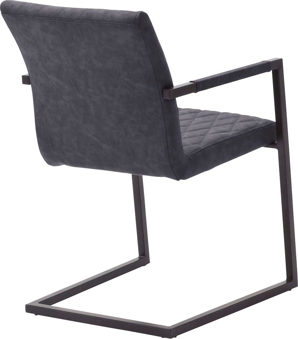 MCA furniture Freischwinger »Kian«, Set, 2 St., Vintage Kunstleder mit oder ohne  Armlehne, Stuhl belastbar bis 120 kg auf Rechnung bestellen