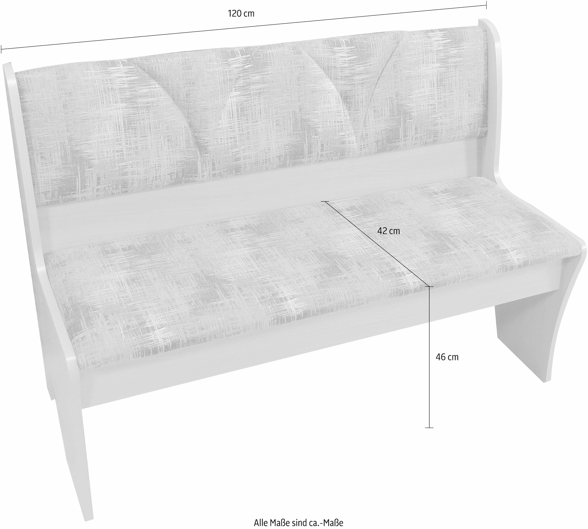 Home affaire Polsterbank »Halle« Breite 120 cm