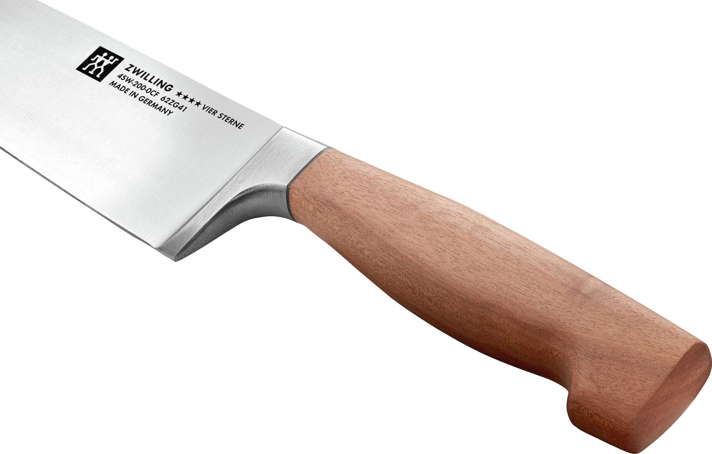 Zwilling Universalküchenmesser »**** VIER STERNE Wood« Made in Germany, Eigehärtete Klinge, FSC-Zertifizitiertes Holz