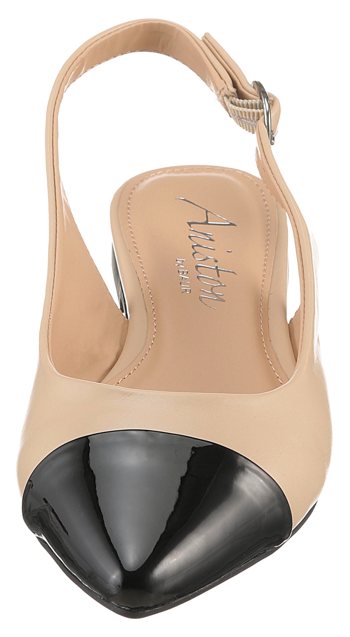 Aniston SHOES Slingpumps, Flat, Sommerschuh, Lackspitze - in schmaler Form