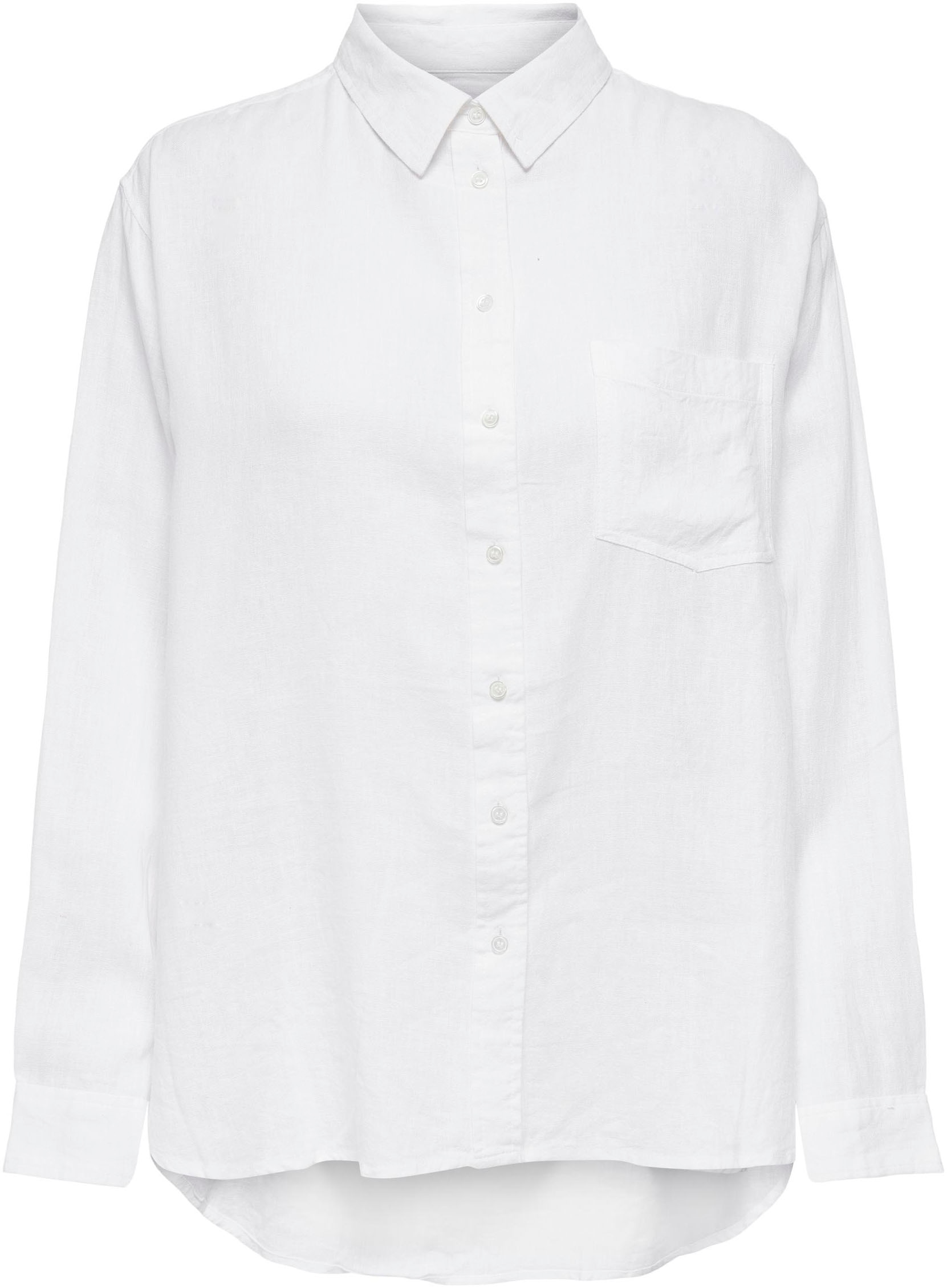 ONLY Longbluse »ONLTOKYO L/S LINEN BLEND SHIRT«, mit Leinen
