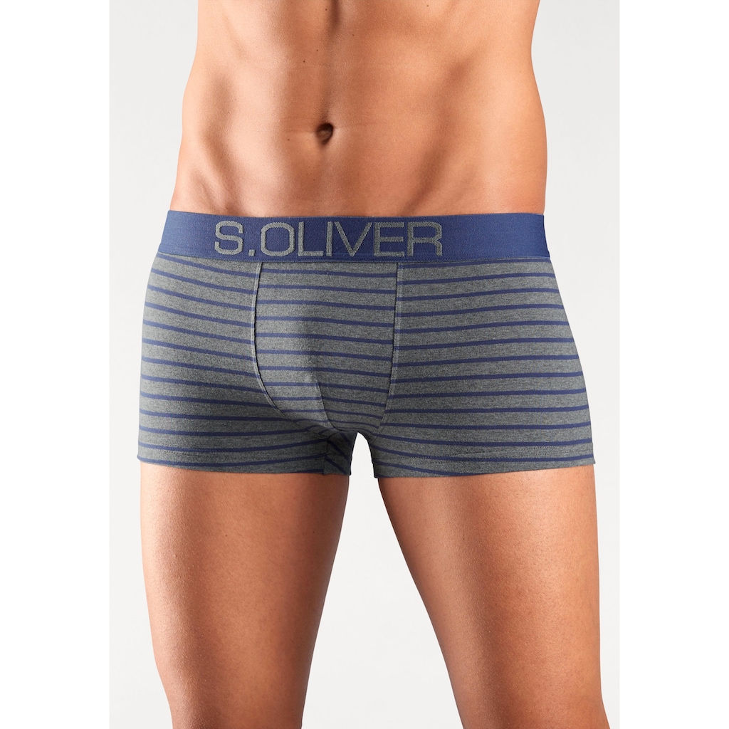 s.Oliver Boxer »Boxershorts für Herren«, (Packung, 4 St.), in Hipster-Form aus Baumwoll-Mix