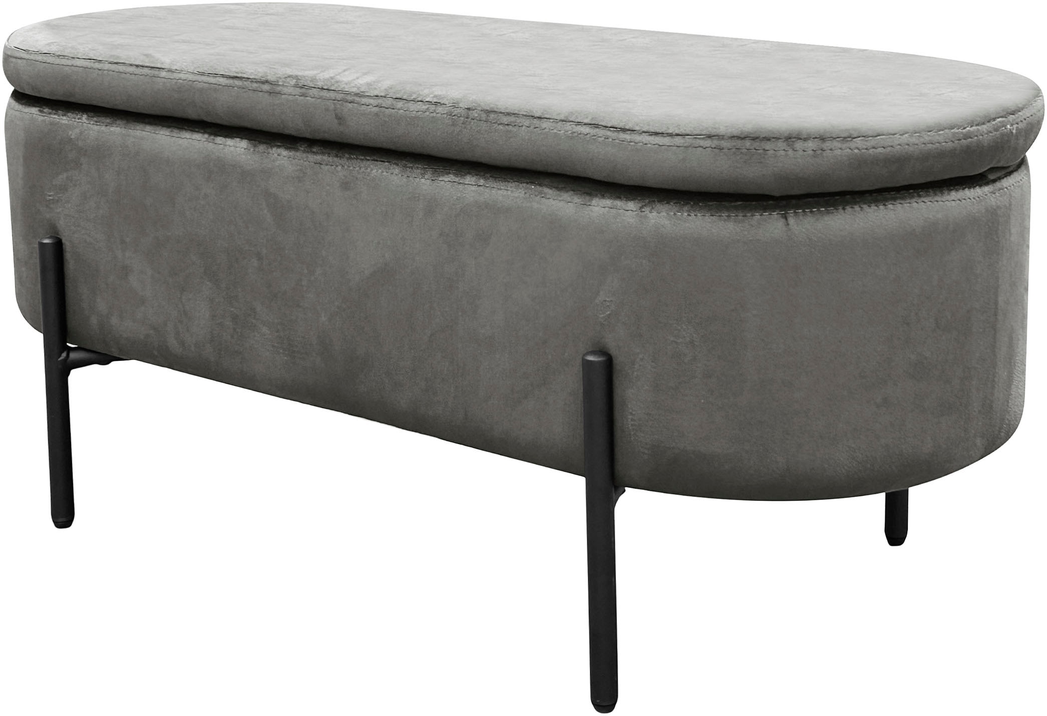 byLIVING Sitzbank »NOVA« Samt, mit Stauraum/Truhe, Innenmaß Truhe 26,5 x 83cm, Höhe: 19 cm