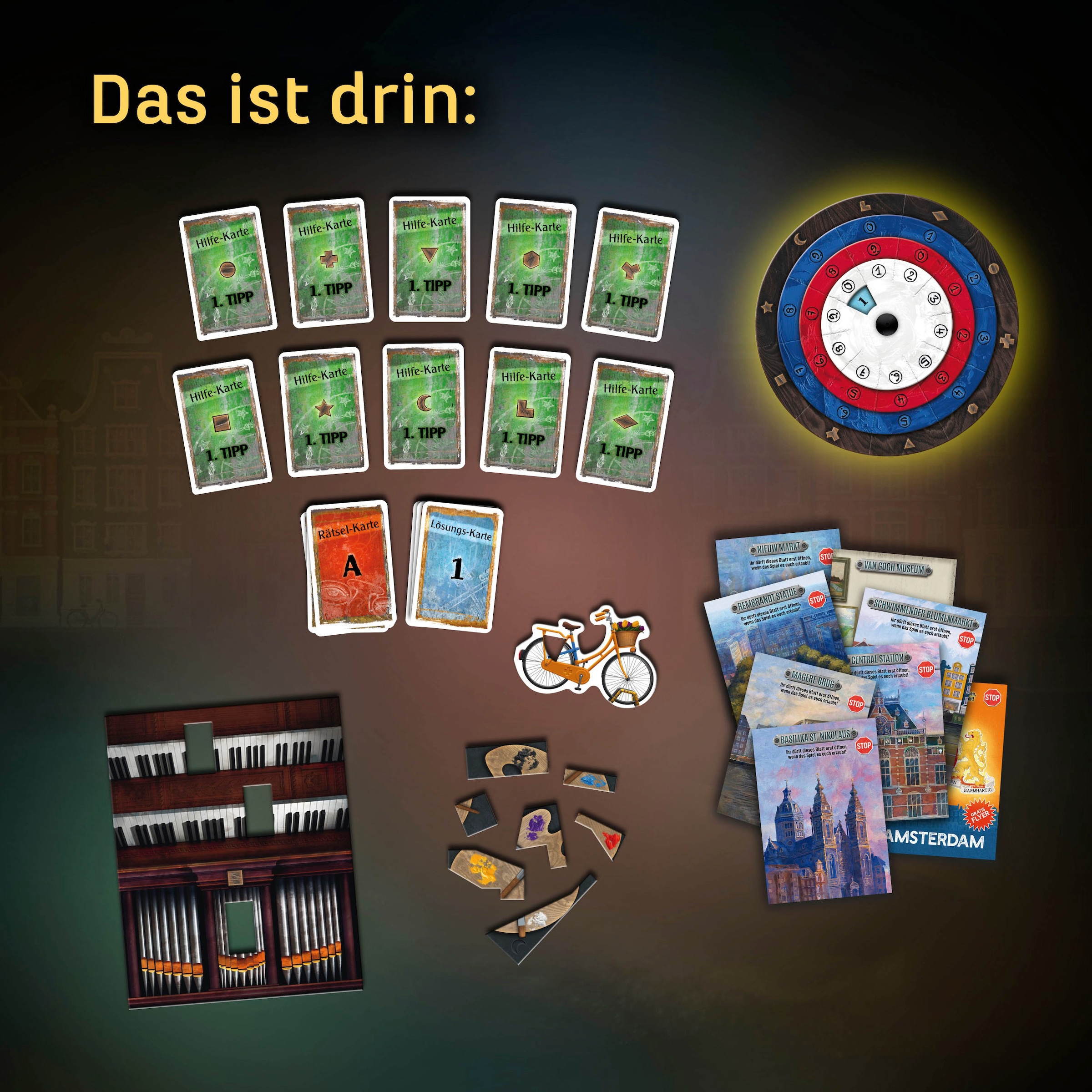 Kosmos Spiel »EXIT, Das Spiel: Die Jagd durch Amsterdam (F)«, Made in Germany