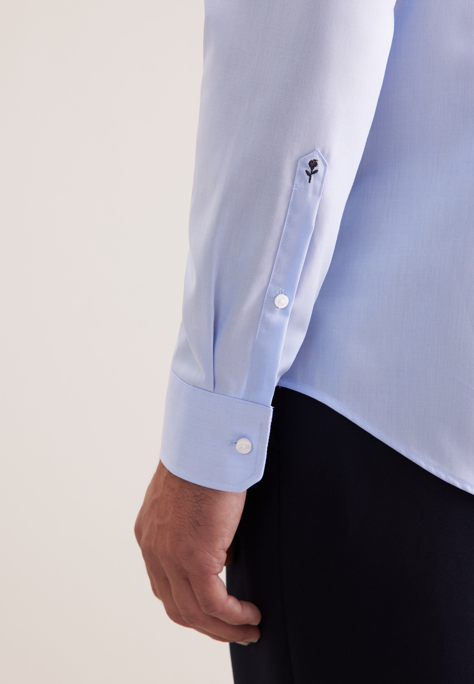 seidensticker Businesshemd »Schwarze Rose« Shaped 1/1 Kentkragen Uni