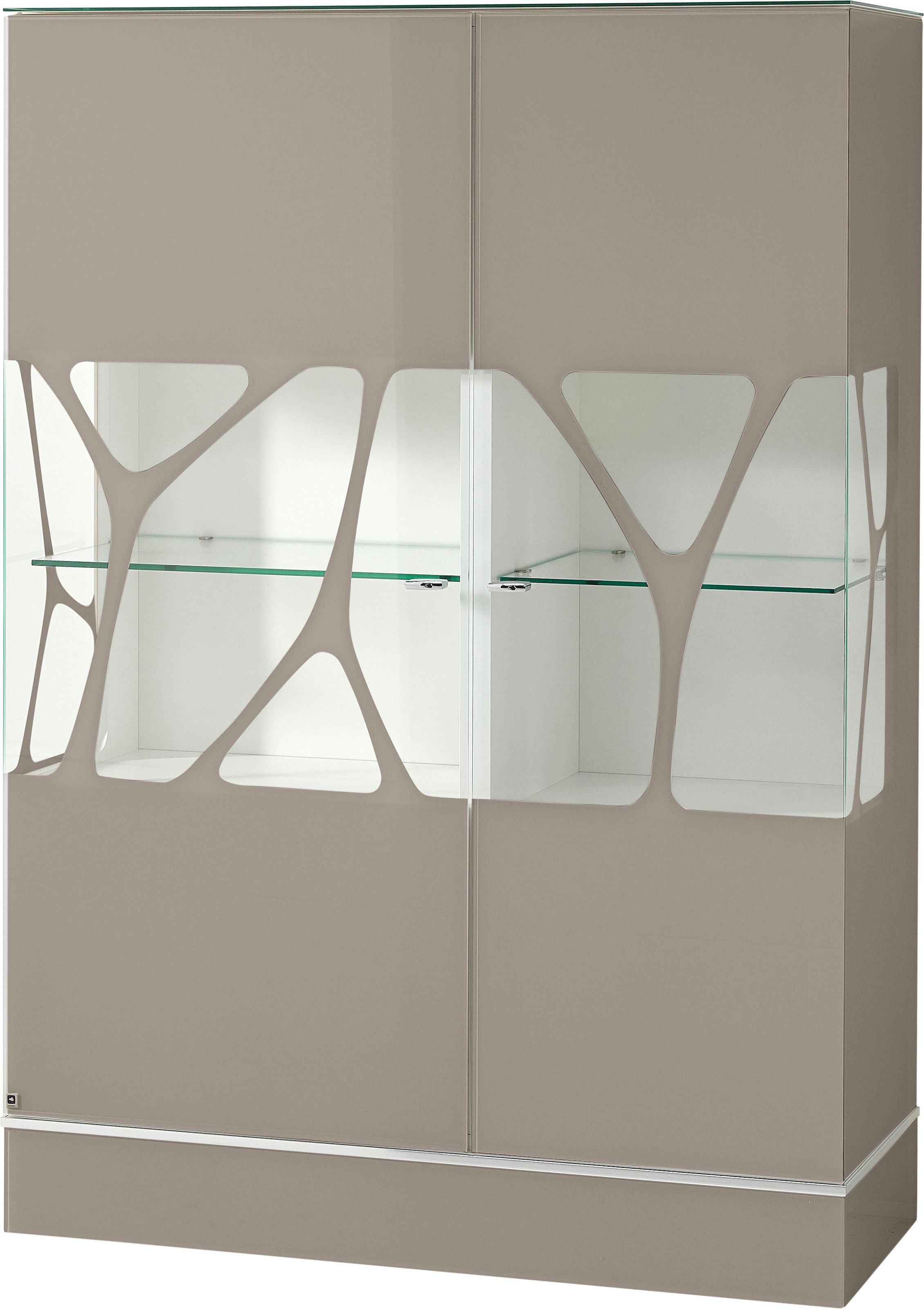 LEONARDO Highboard »CUBE«, mit Genetics, wahlweise mit Beleuchtung, Höhe 157 cm