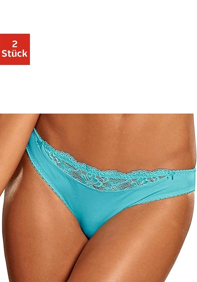 Nuance by Lascana Slip Packung,  mit Spitzeneinsatz vorne