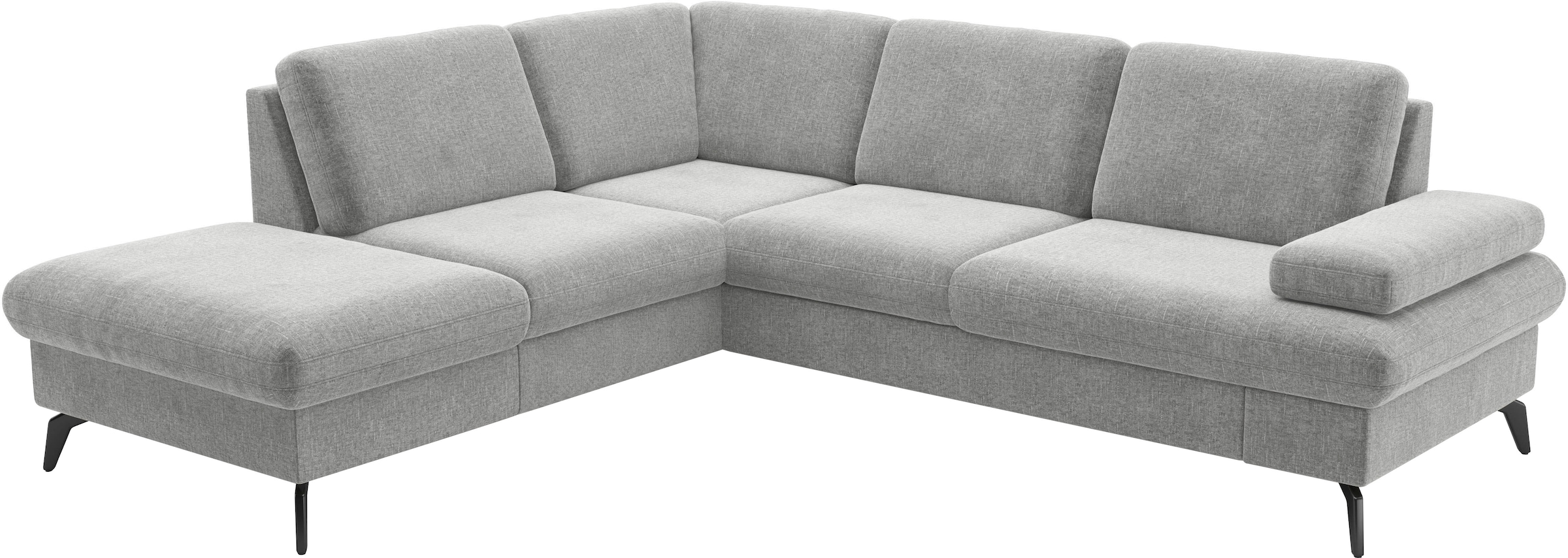 sit&more Ecksofa »Morris Jubi L-Form, B: 238 cm«, mit Armteilfunktion & 1 Zierkissen, optional Bettfunktion