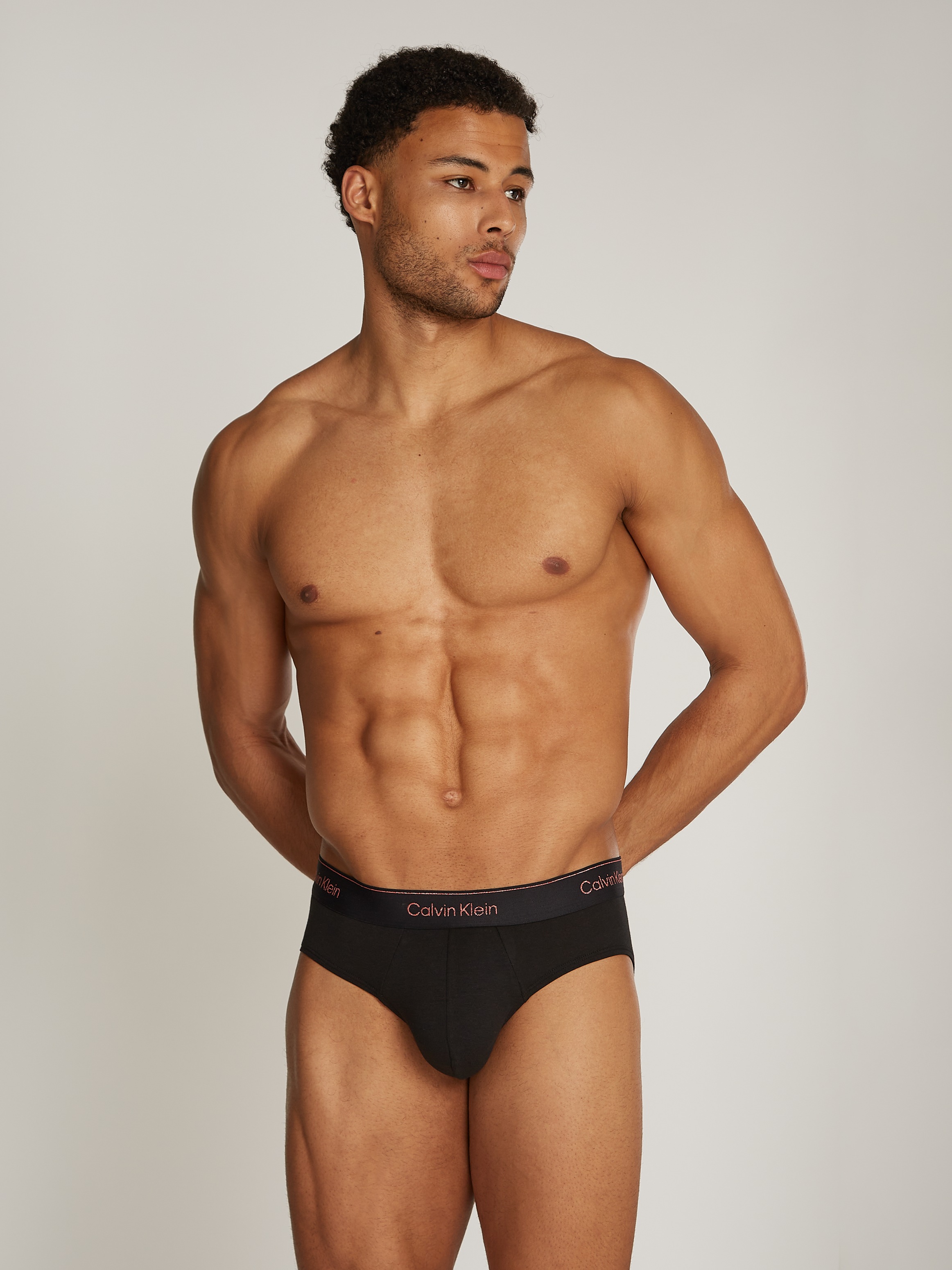 Calvin Klein Underwear Hipster »HIP BRIEF 3PK«, (Packung, 3 St., 3er-Pack), mit Logo-Elastikbund (3 Stück)