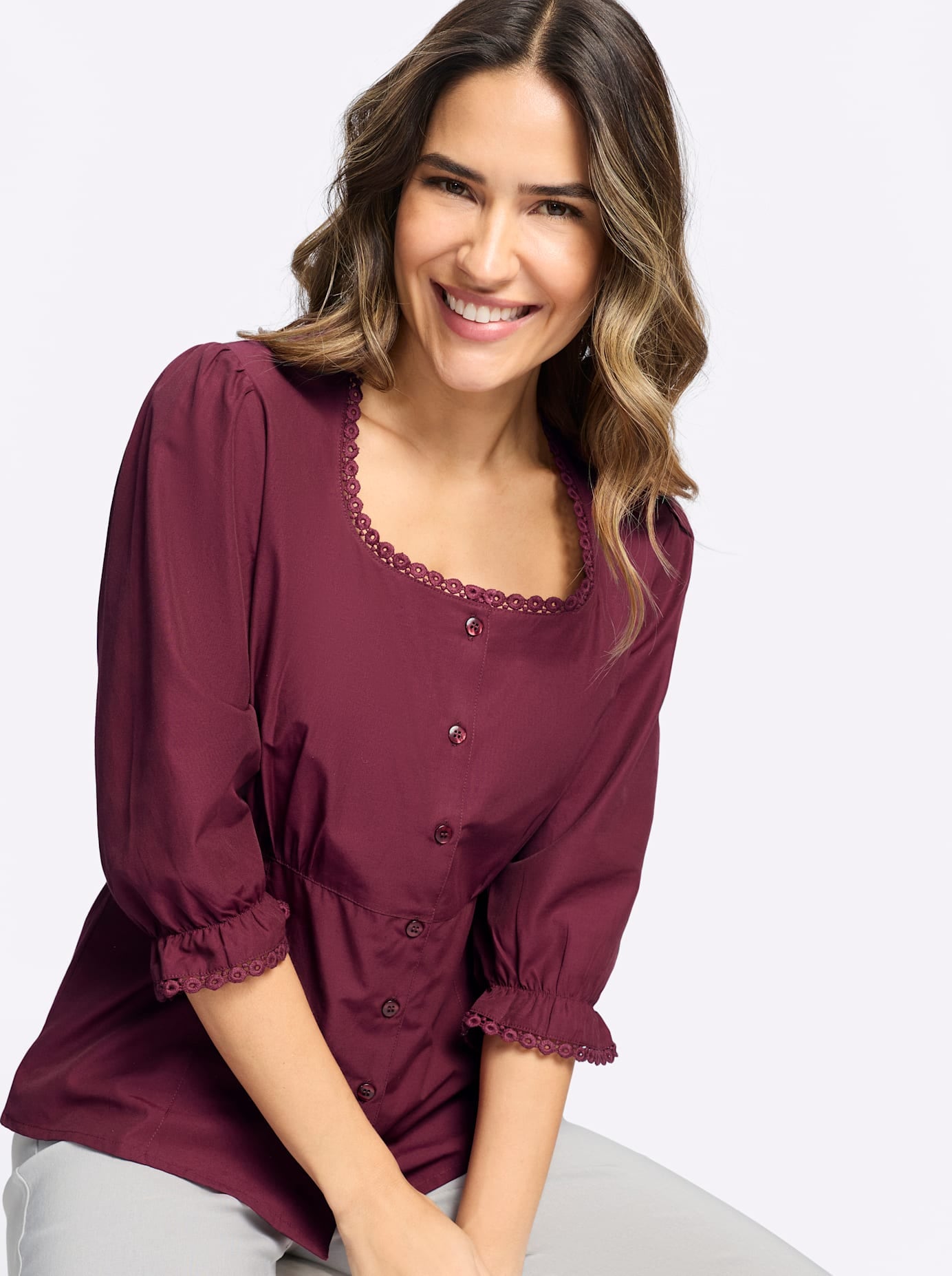 Classic Basics Trachtenbluse