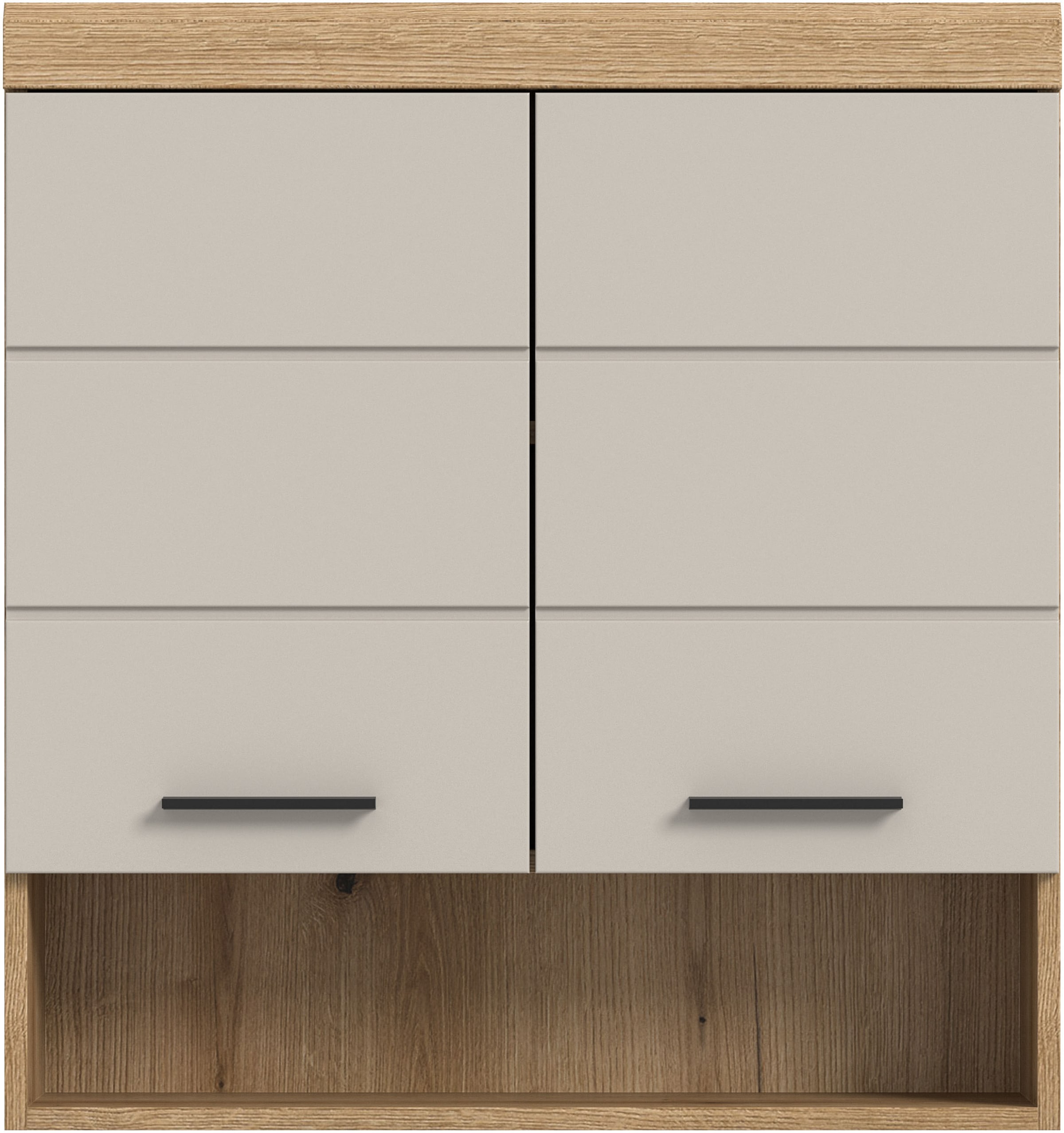 welltime Hängeschrank »SIENA, Breite 74cm, 2 Türen, 1 offenes Fächer, MDF-Front« TOPSELLER!,  in verschiedenen Farben erhältlich, Badmöbel, Badschrank, Schrank, Bad