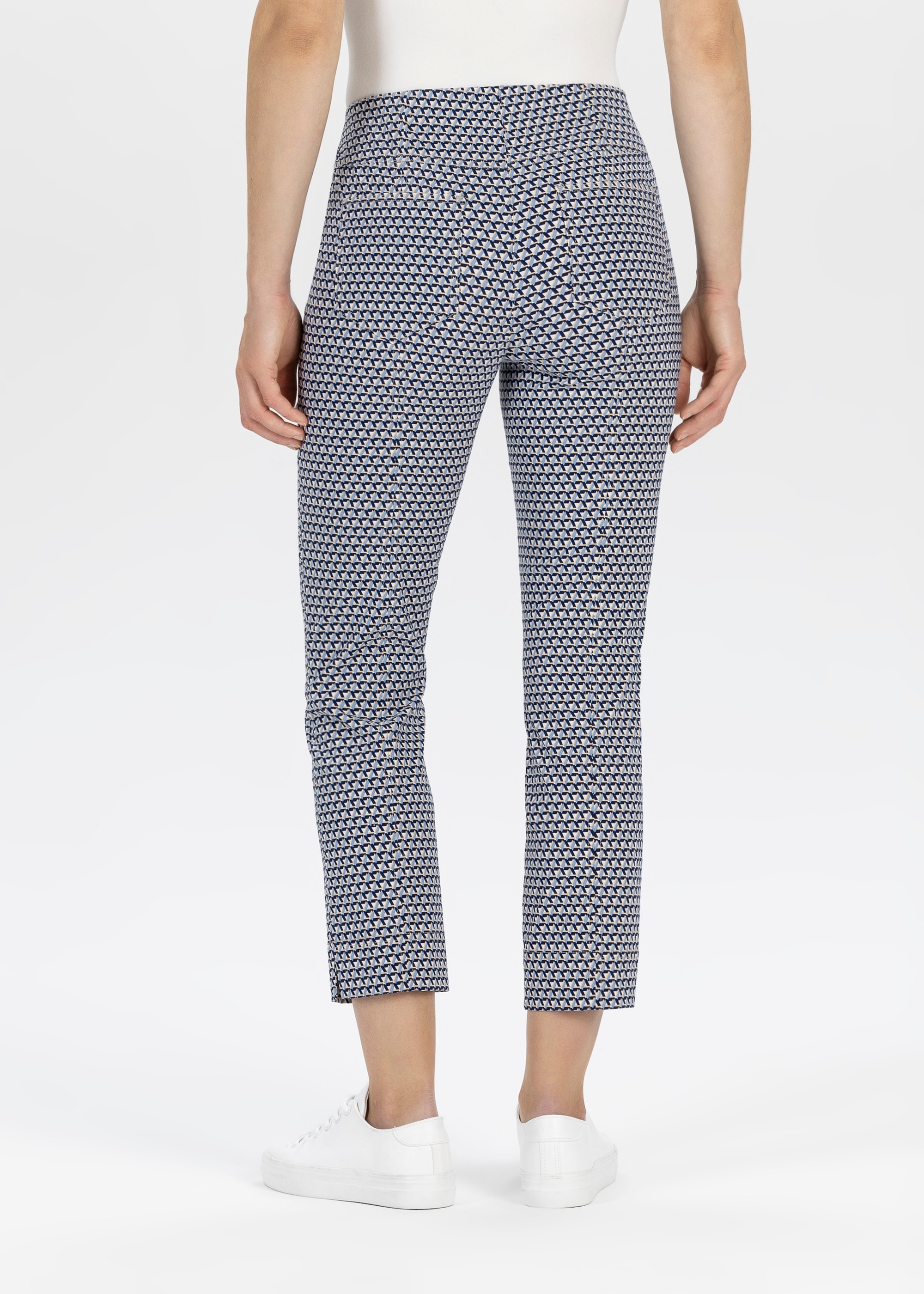 Stehmann 3/4-Hose, mit Minial-Muster