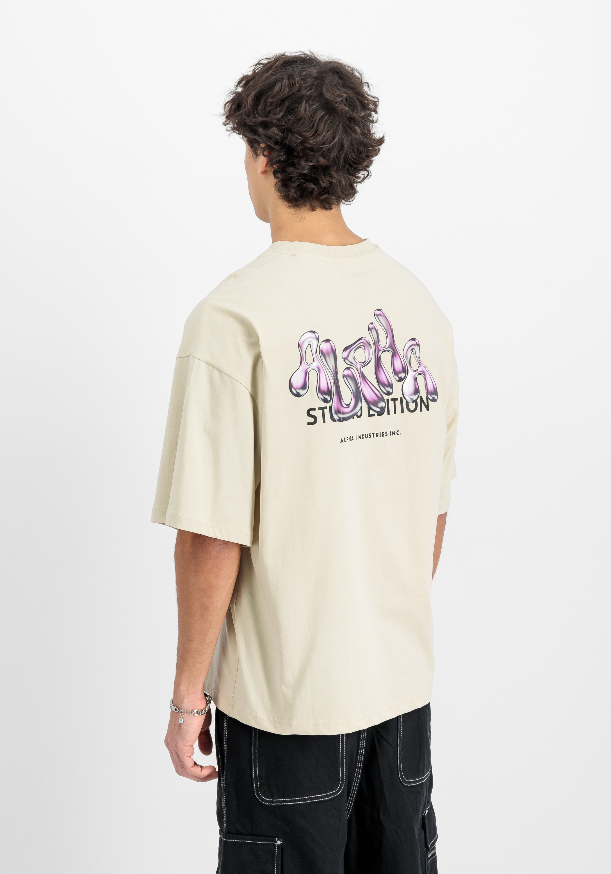 Alpha Industries T-Shirt »Alpha Industries Men - T-Shirts Studio Edition Backprint T-Shirt«