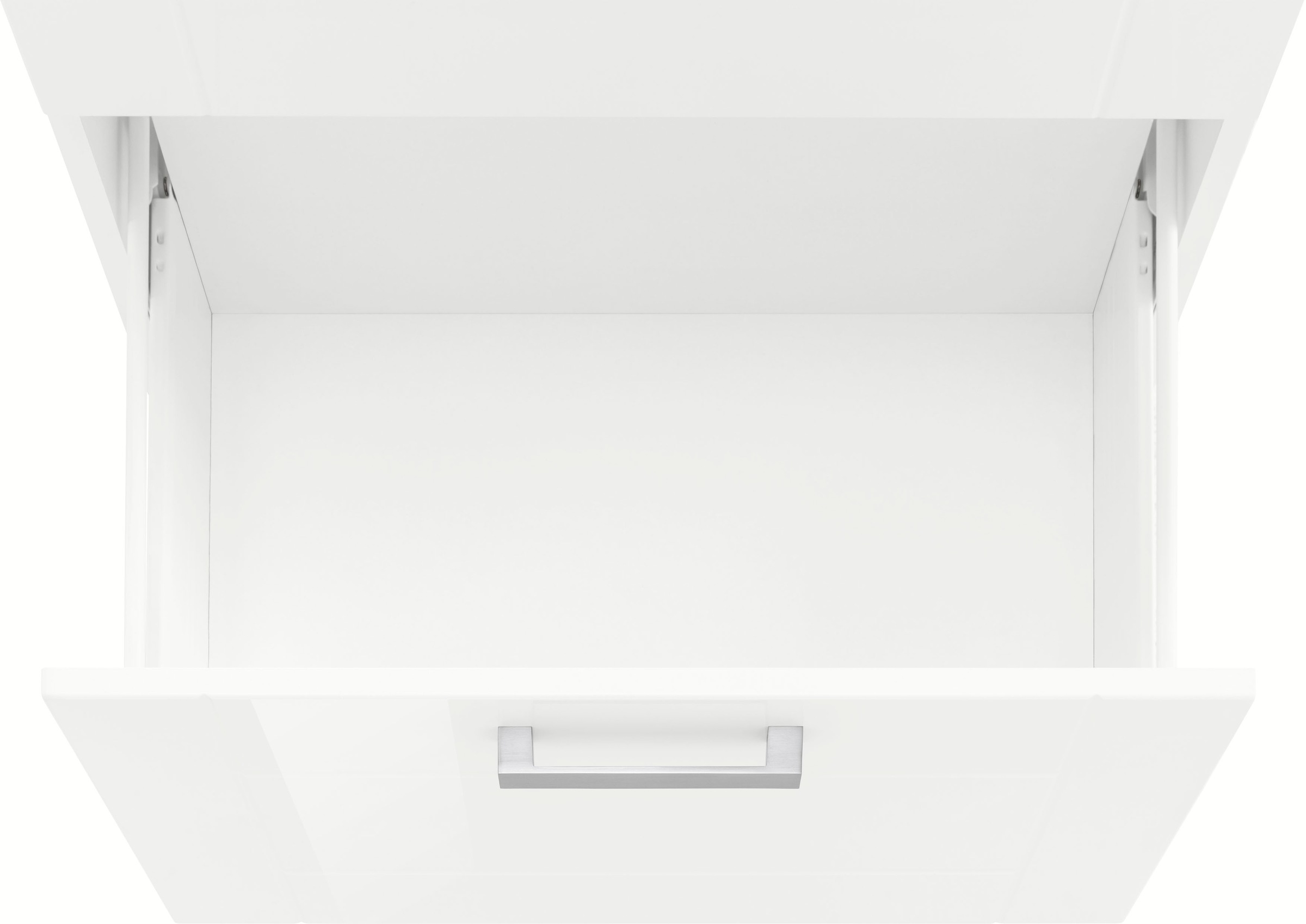 KOCHSTATION Kochfeldumbauschrank »KS-Tinnum«, 60 cm breit, 2 Auszüge, Metallgriffe, MDF Fronten