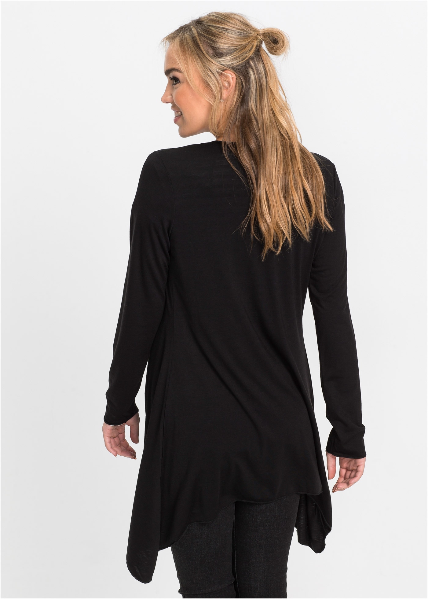 bonprix Shirtjacke »Shirtjacke aus Viskose-Mischung« bequeme Passform, Zipfelsaum, aus Viskose-Mischung, Casual Stil