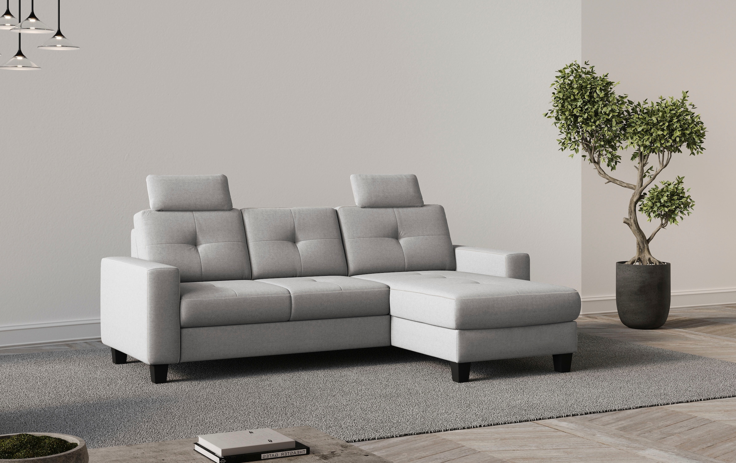 Home affaire Ecksofa »Varese« wahlweise mit Bettfunktion und Bettkasten