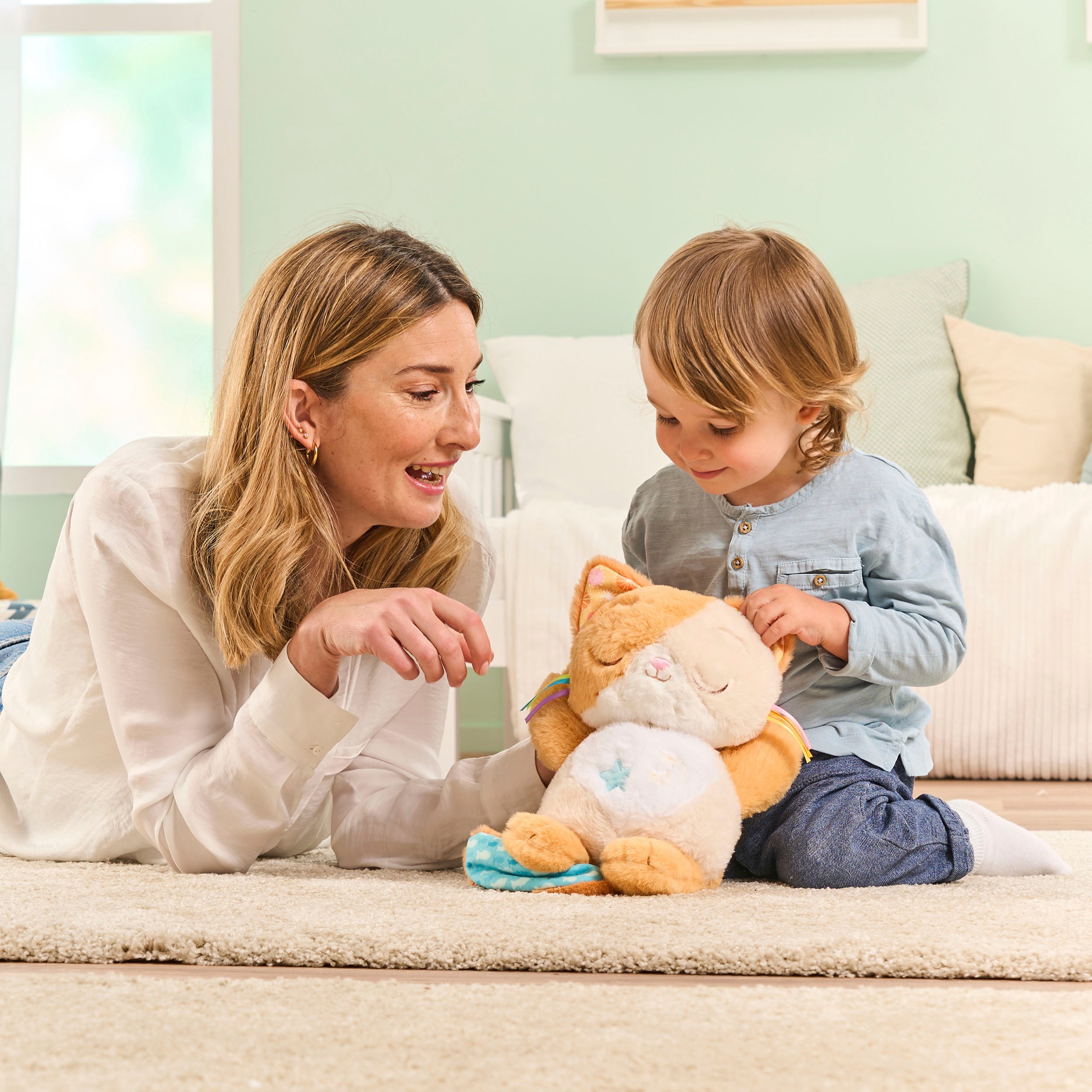 Vtech® Kuscheltier »Vtech Baby, Schlummer-Kätzchen«, mit Licht- und Soundeffekt