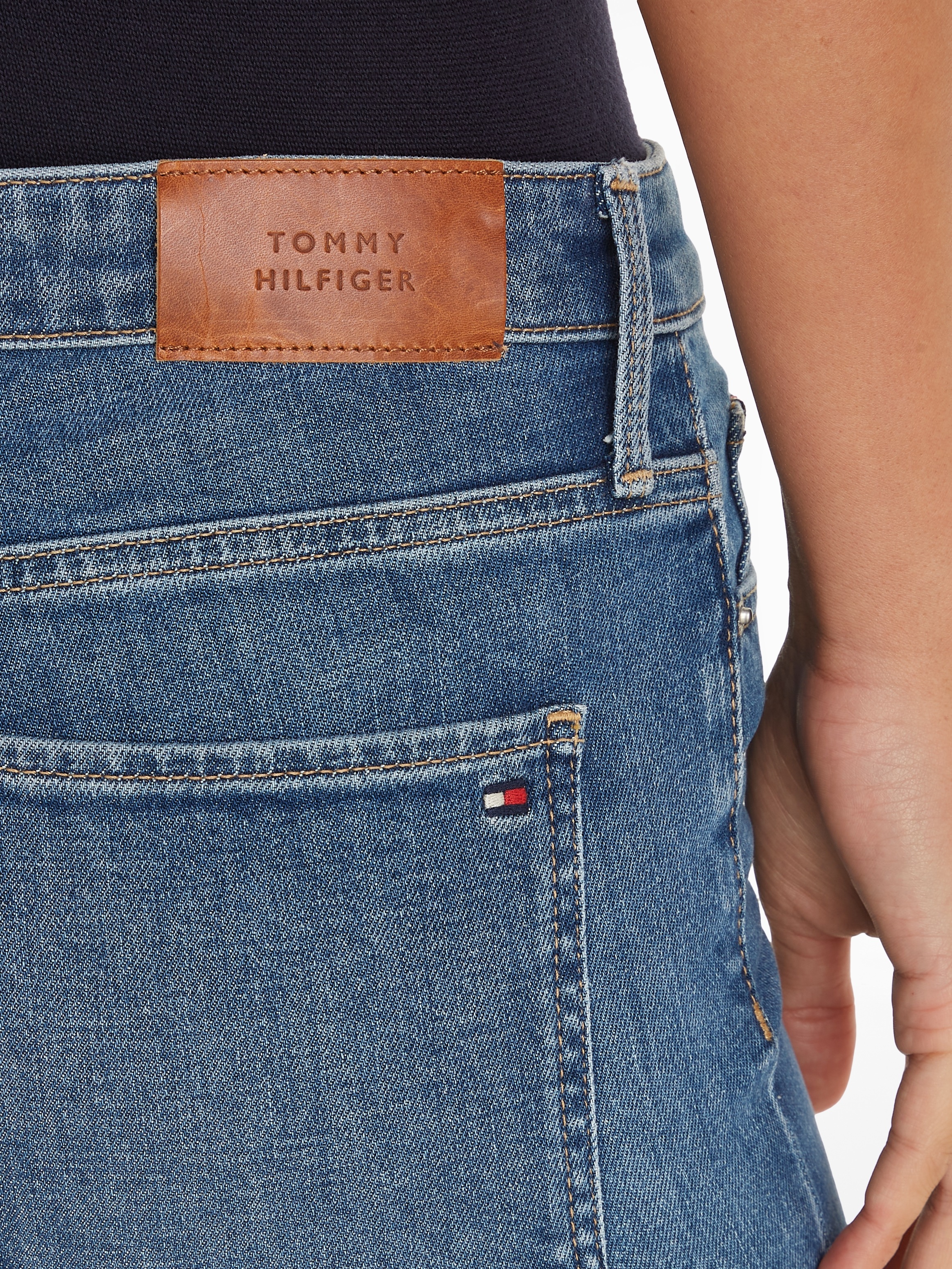 Tommy Hilfiger Bootcut-Jeans, mit Bügelfalten