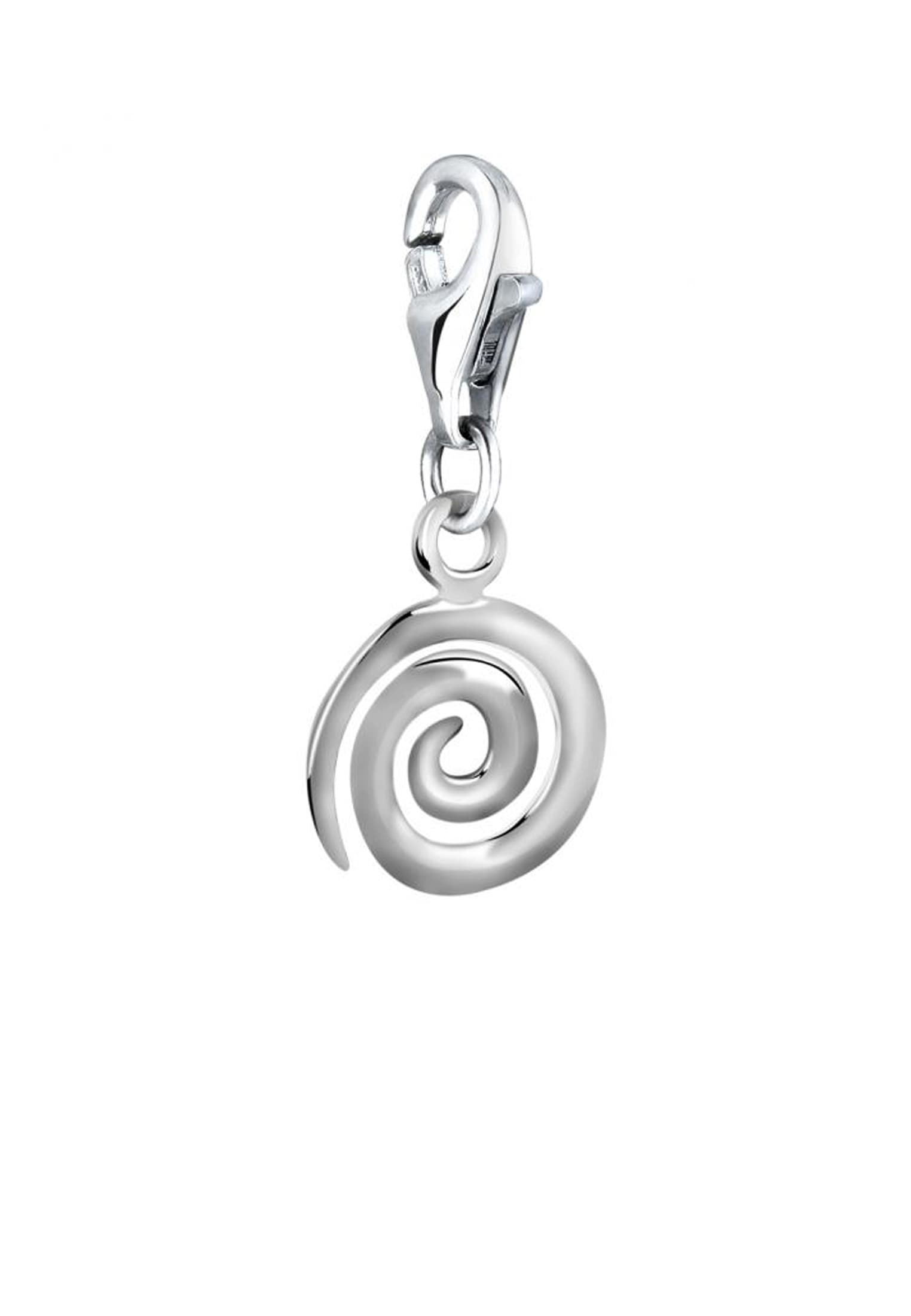 Nenalina Charm-Einhänger »Charm Spirale Geo Kreis Charm rund 925 Silber«