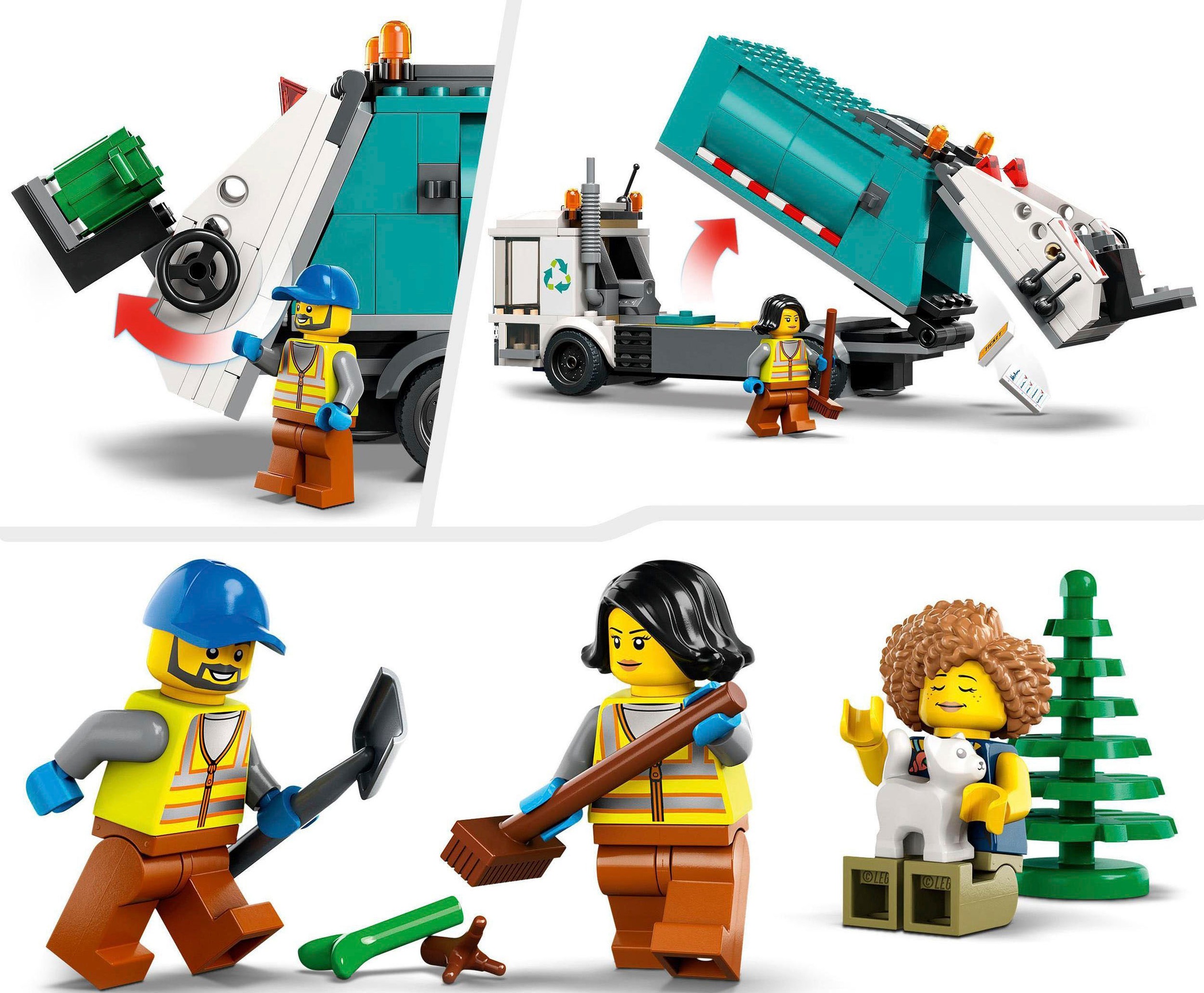 LEGO® Konstruktionsspielsteine »Müllabfuhr (60386), LEGO® City«, (261 St.), Made in Europe
