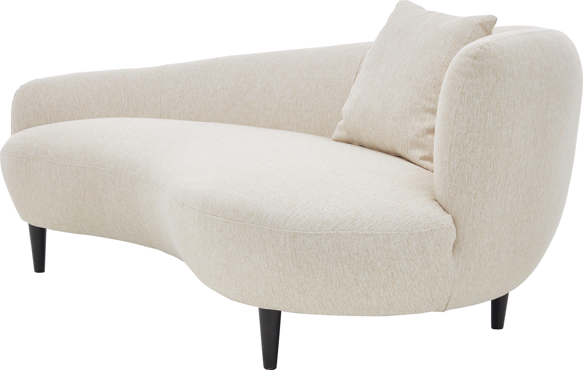 ATLANTIC home collection Chaiselongue, Nierenform-Sofa im Raten kaufen auf Originalbezug Zierkissen mit