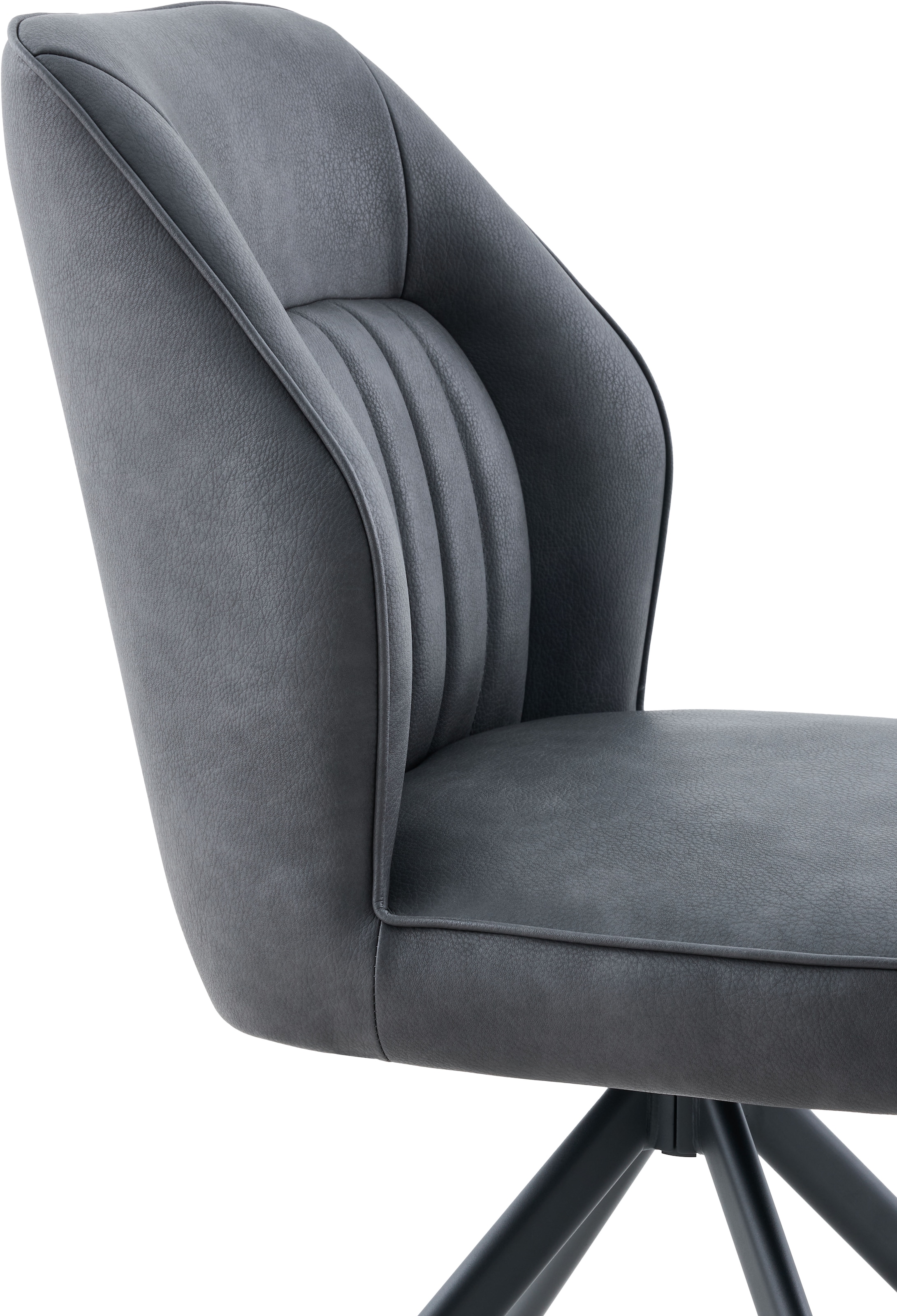 HELA 4-Fußstuhl »PRIZZI« (Set) 2 Stk.4-Fuß, 360° drehbar, Gestell oval, gepolstert, Lederoptik