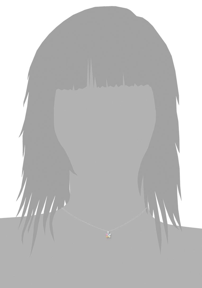 Amor Kette mit Anhänger »Schmetterling« mit Zirkonia (synth.)