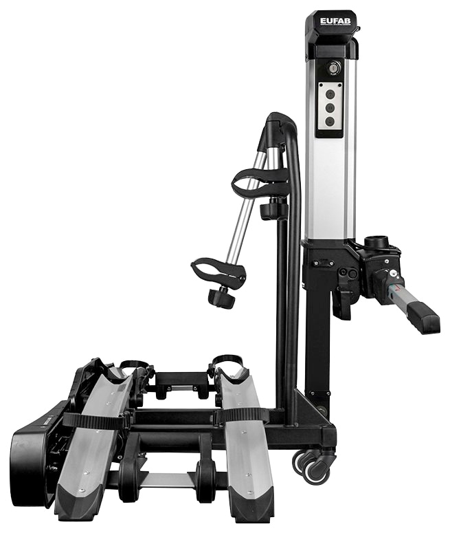 EUFAB Kupplungsfahrradträger »Bike Lift«, rollbar, inkl. Schutzhülle