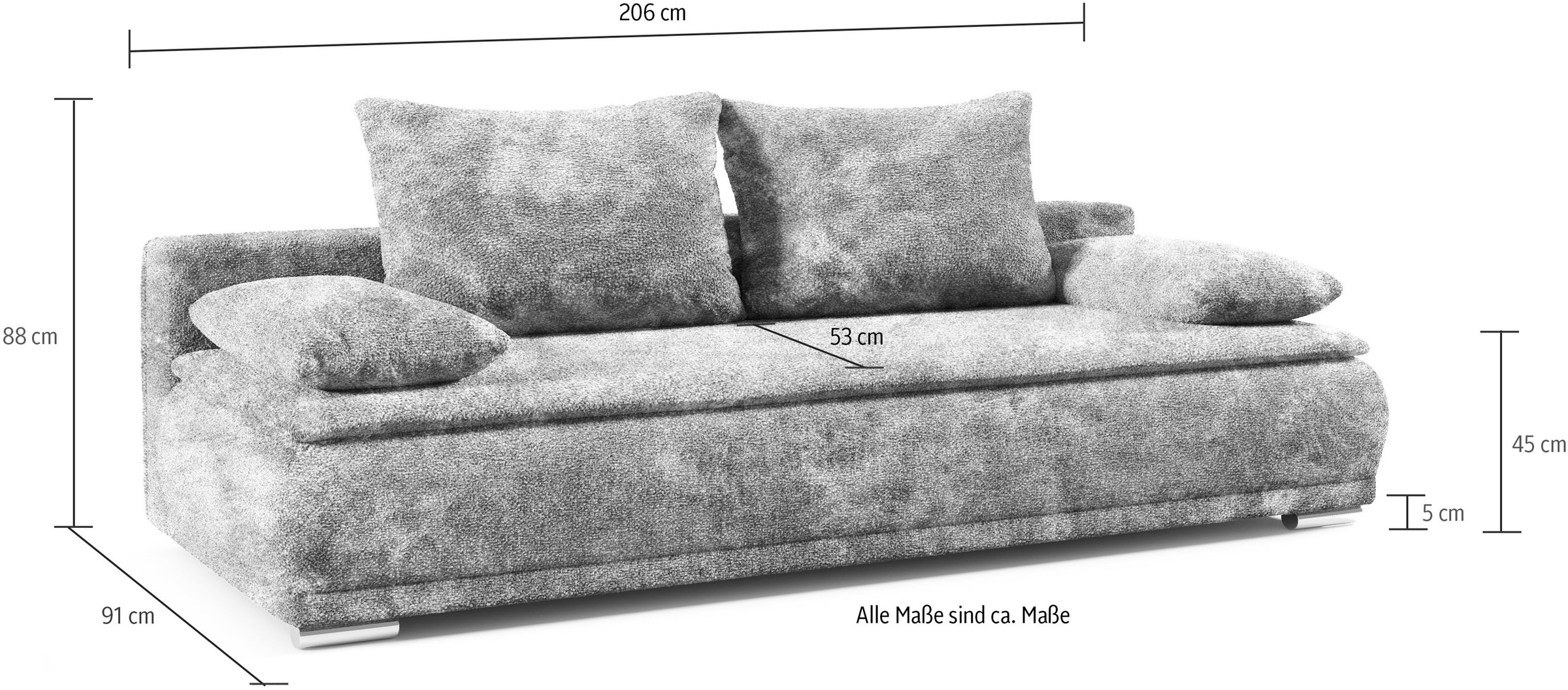 WERK2 Schlafsofa »Biggi«, 2-Sitzer Sofa | UNIVERSAL & Schlafcouch kaufen