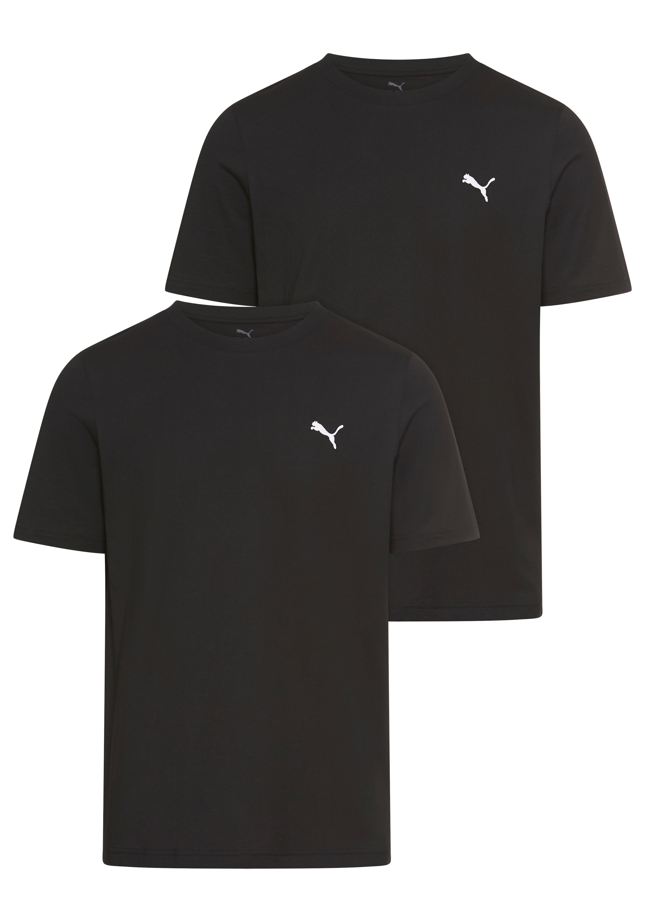 PUMA T-Shirt »ESS LOGO TEE MULTIPACK M«, Doppelpack, 2 Stück