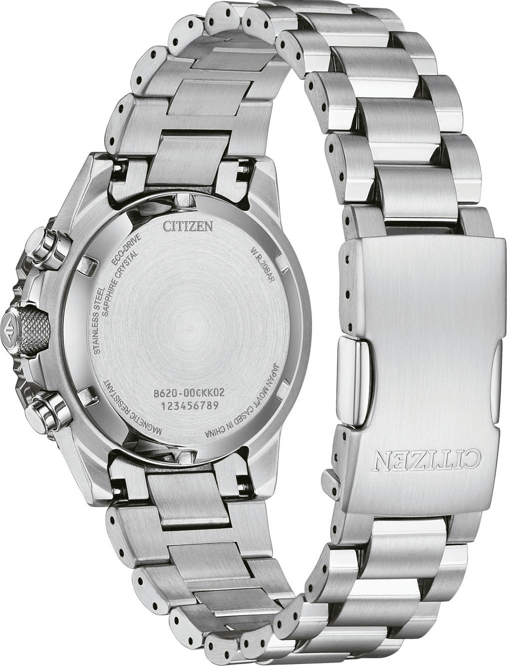 Citizen Chronograph »Promaster Sky« Armbanduhr, Solar, Herrenuhr, Edelstahlarmband, analog, Tag