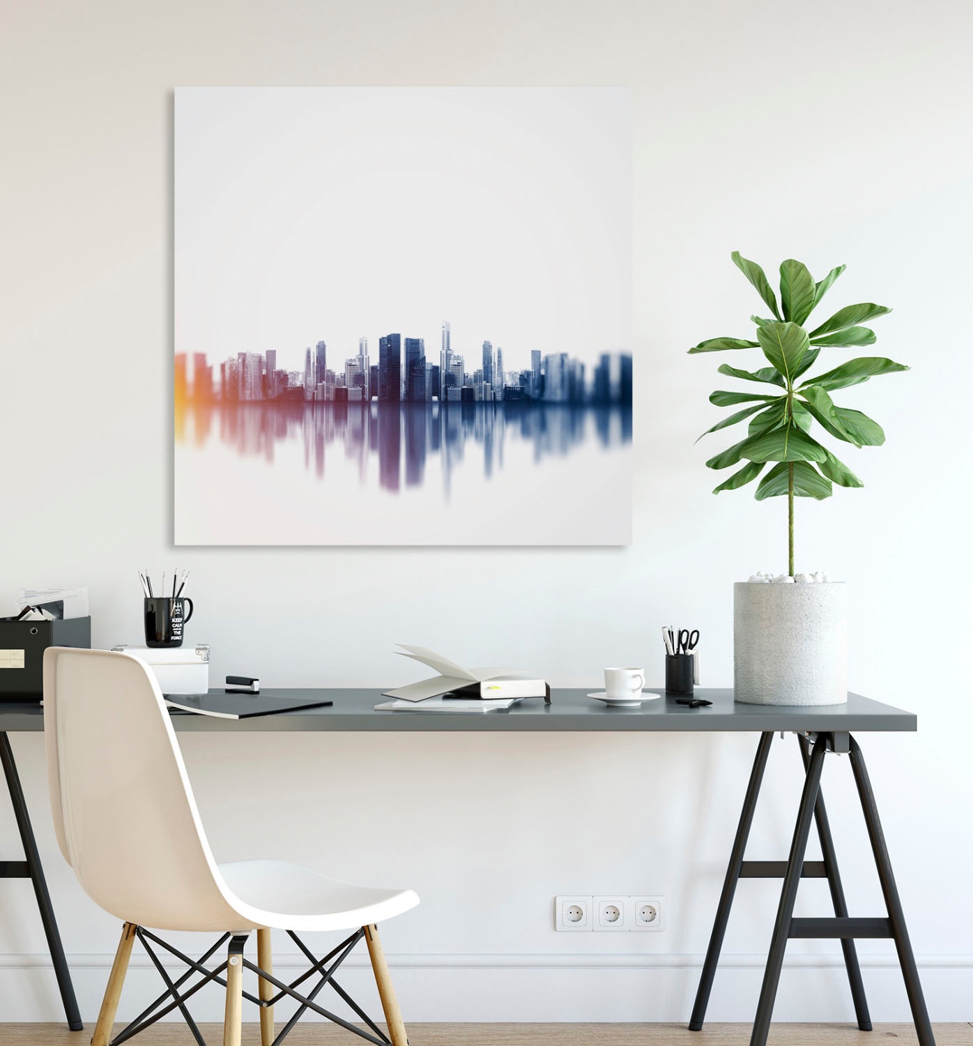 queence Acrylglasbild »Skyline« Gebäude | Skyline | Städte Fine Art-Print in Galeriequalität