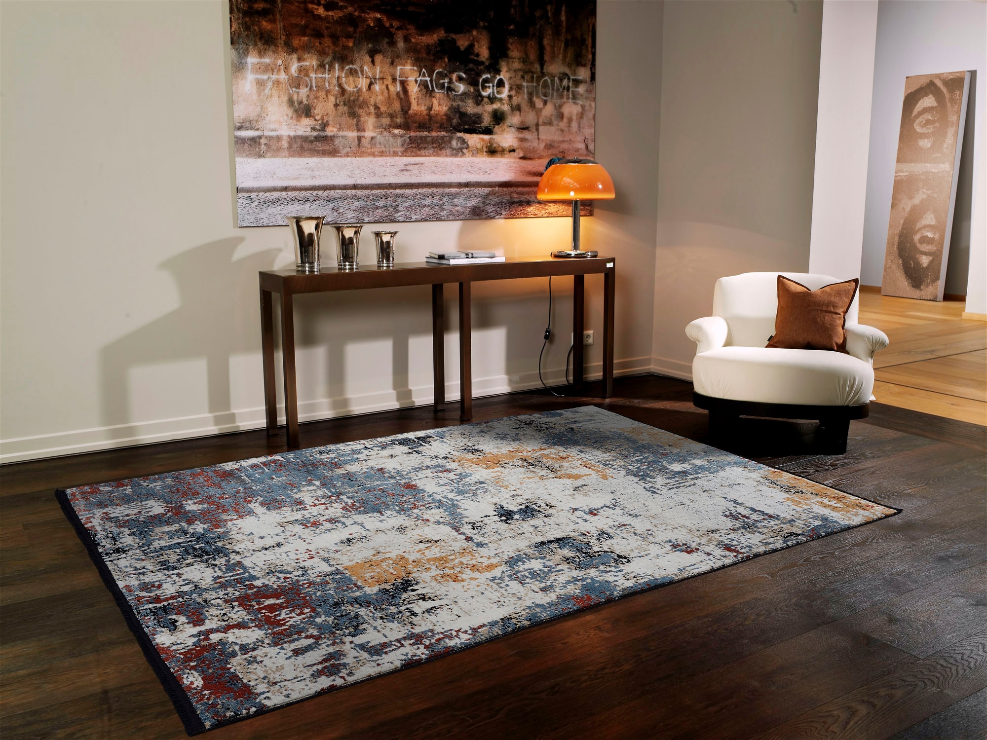 OCI DIE TEPPICHMARKE Teppich »BRILLIANCE CASPI« rechteckig 8 mm Höhe Wohnzimmer 3 D Hoch Tief Optik, weicher Teppich