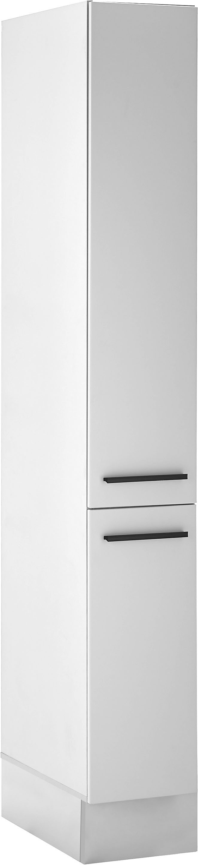 BASIC by Balculina Vorratsschrank »Denver, Küchenschrank BxHxT 30 x 211 x 57« 1 Stk. tlg. Breite 30cm, in grau matt/lancelot eiche