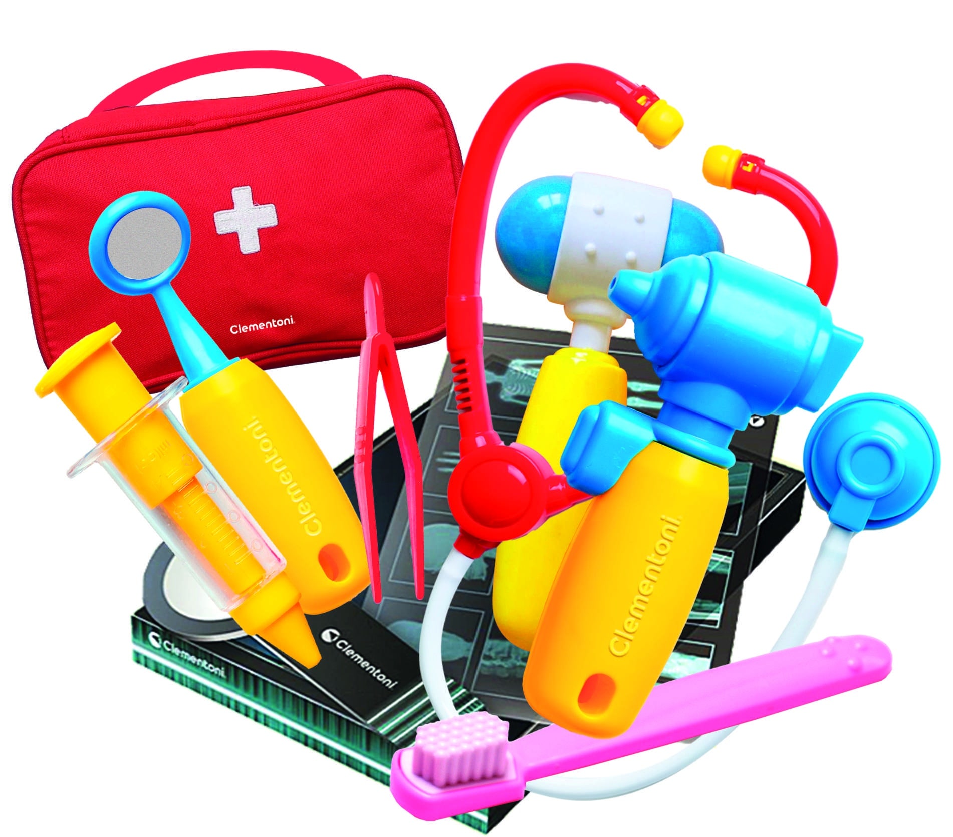 Clementoni® Experimentierkasten »Galileo, Entdecke die Welt der Medizin« Made in Europe