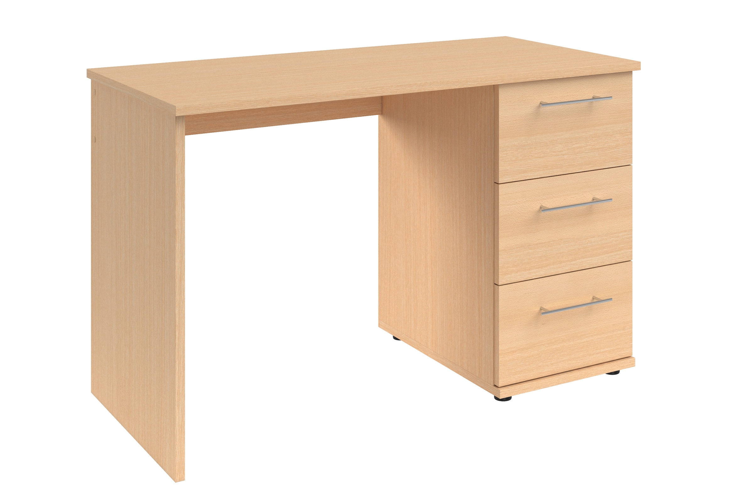 VOGL Möbelfabrik Schreibtisch »Tobi, optional mit Tastaturauszug,«, mit 3 Schubkästen, Breite 115 cm, Made in Germany