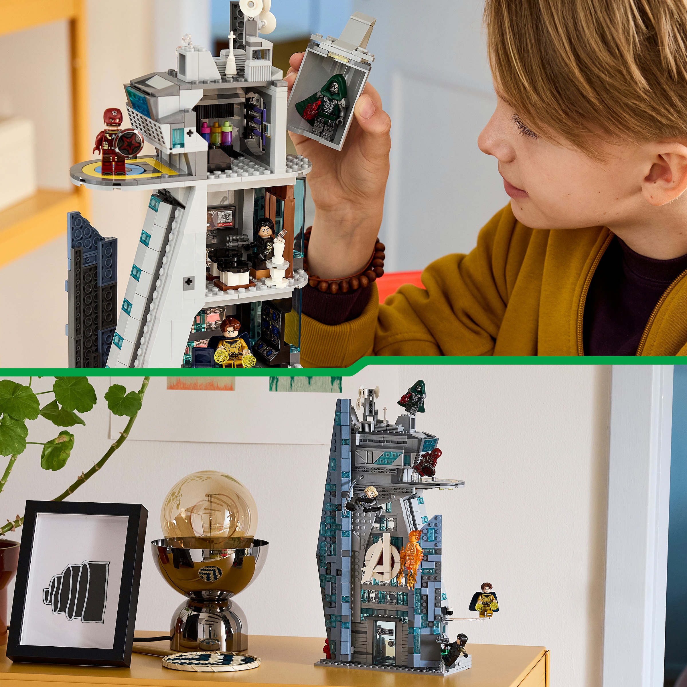 LEGO® Konstruktionsspielsteine »Avengers: Doomsday Neuer Avengers Tower (76352), LEGO Super Heroes« Made in Europe