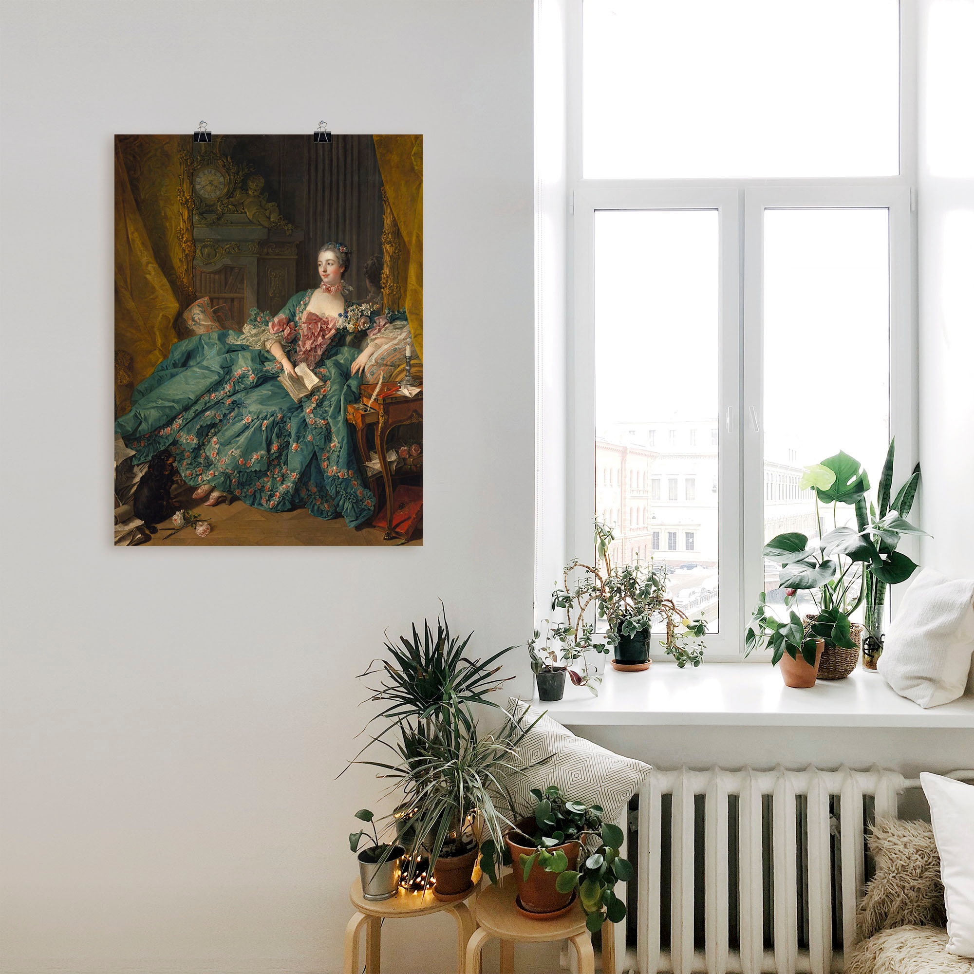 Artland Wandbild »Bildnis der Marquise de Pompadour. 1756« Frau 1 Stk. tlg. als Leinwandbild, Poster in verschied. Größen