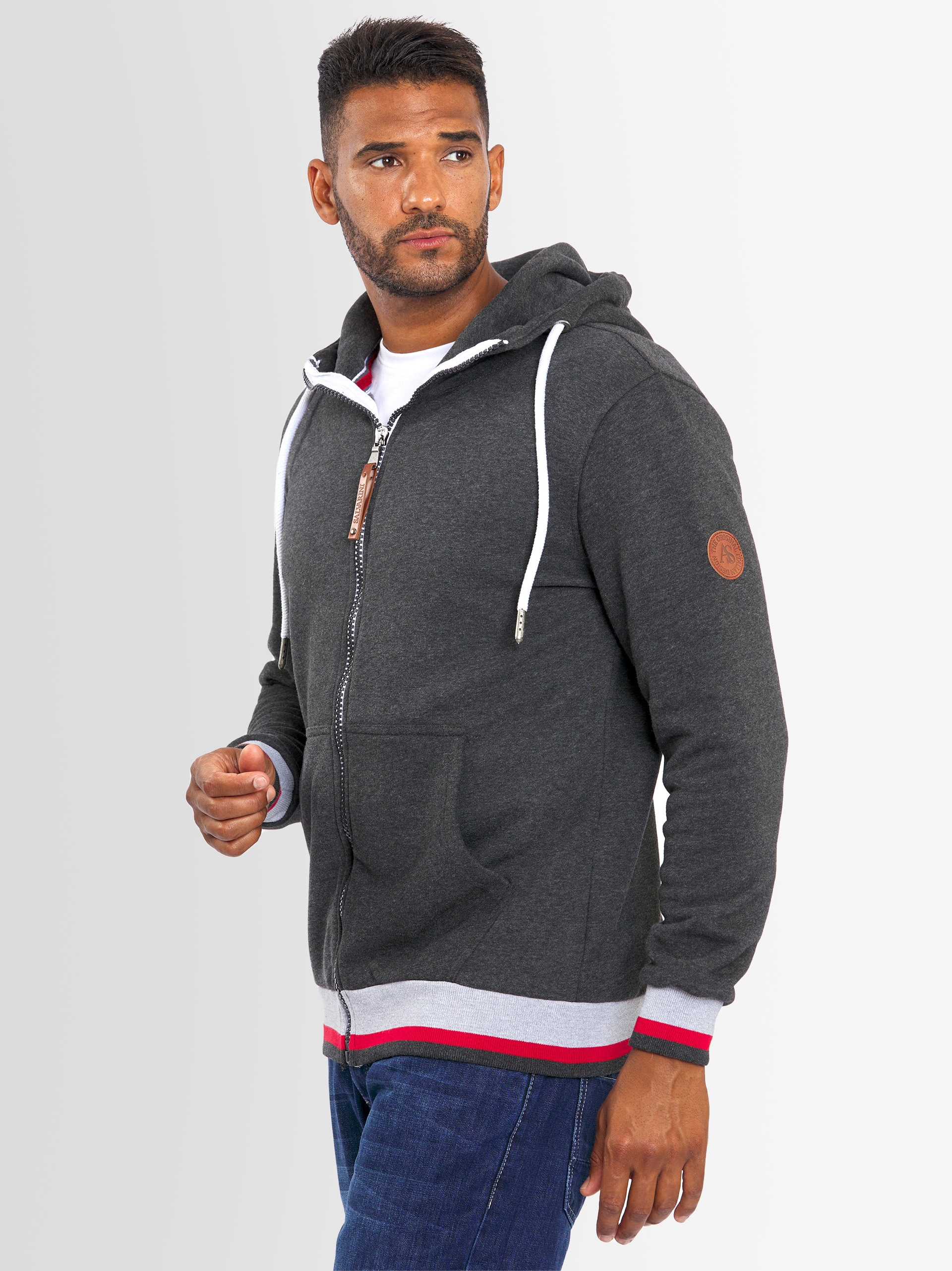 Alessandro Salvarini Sweatjacke »Alessandro Salvarini Herren Hoodie AS310«