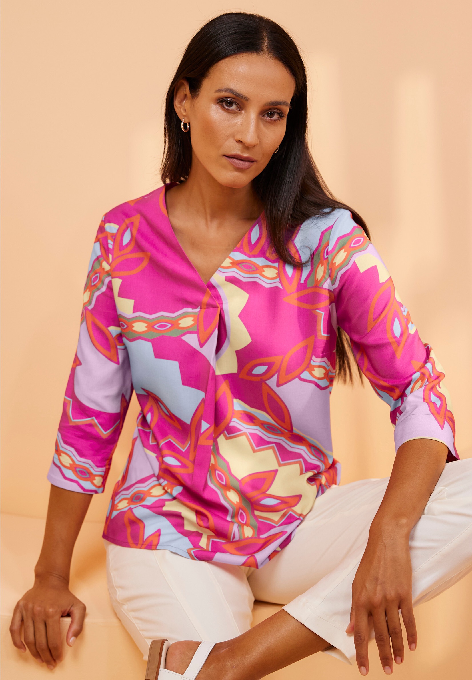 heine Shirtbluse »Druckbluse Druckbluse mit 3/4-Arm«