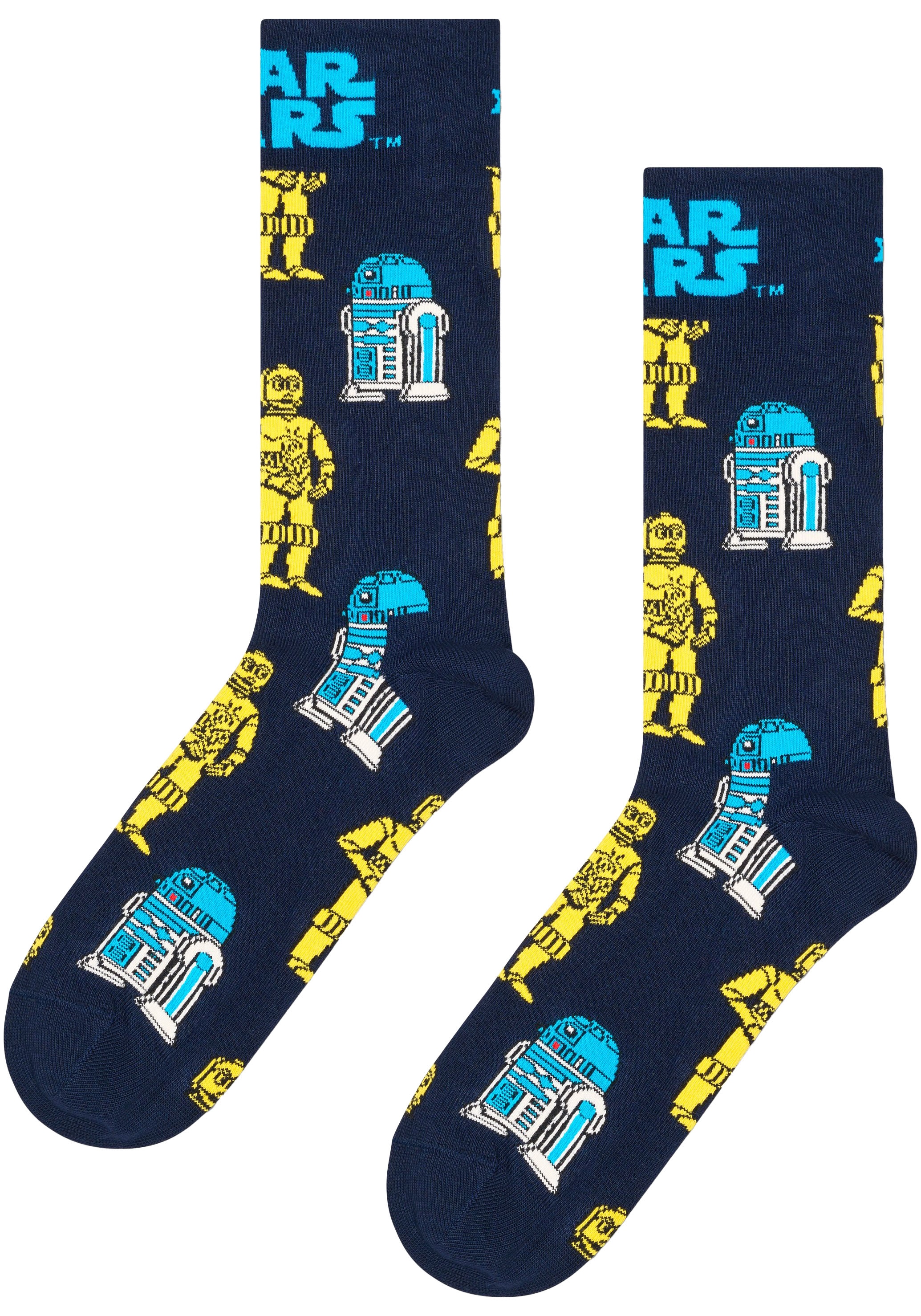 Happy Socks Langsocken, (2er Pack), mit Chewbacca-Stickerei