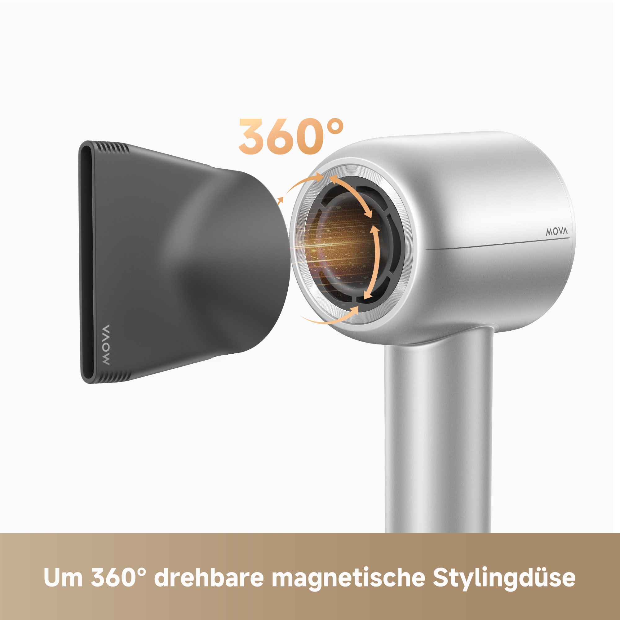 Mova Haartrockner »Shine 10« 1.600 W 1 Aufsätze