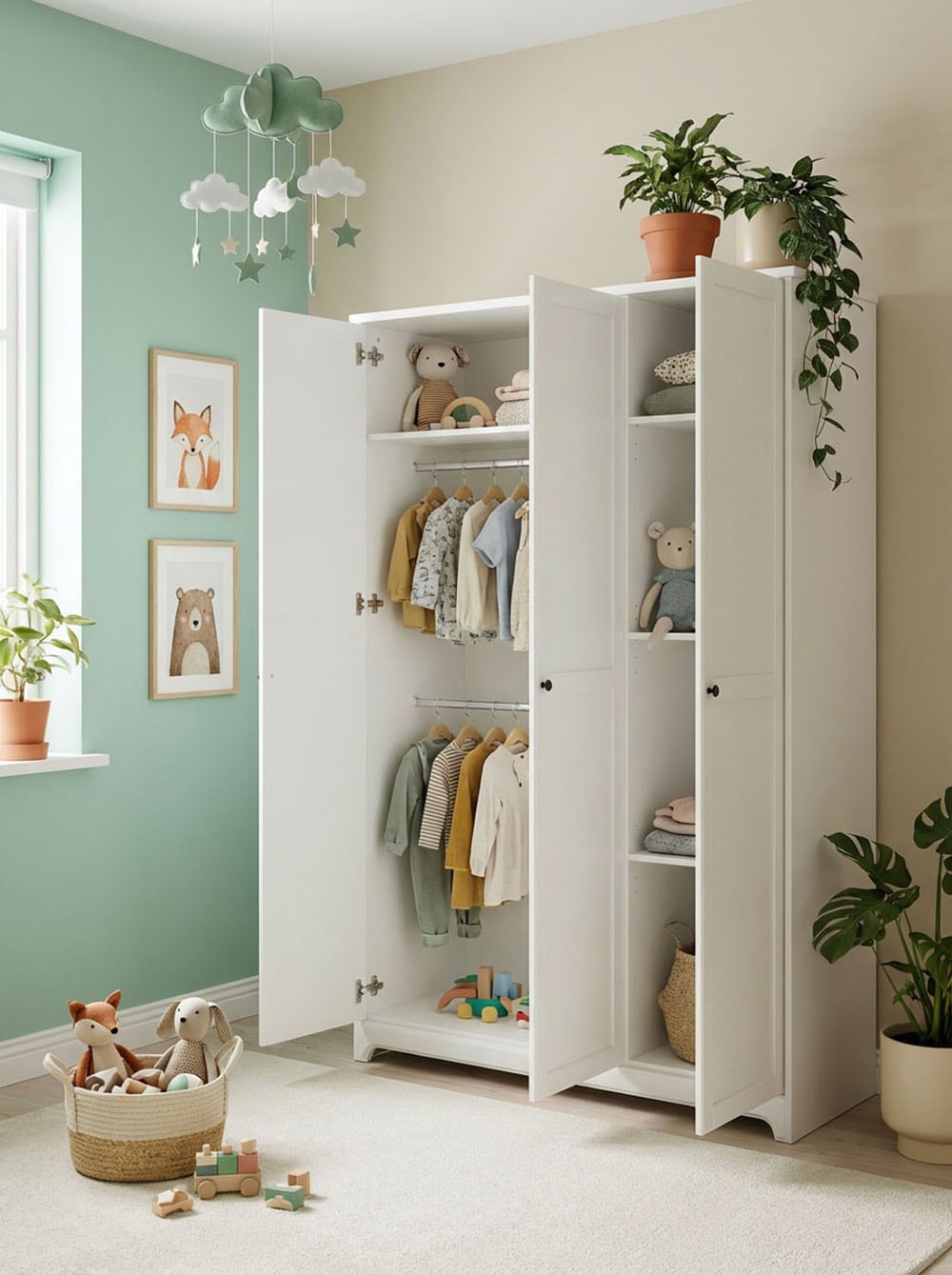 arthur berndt Jugendzimmer-Set »Kinderzimmer »Thilo«  Set 4-teilig« Set, 4 Stk. tlg. Modernes Kleinkinderzimmer - Set