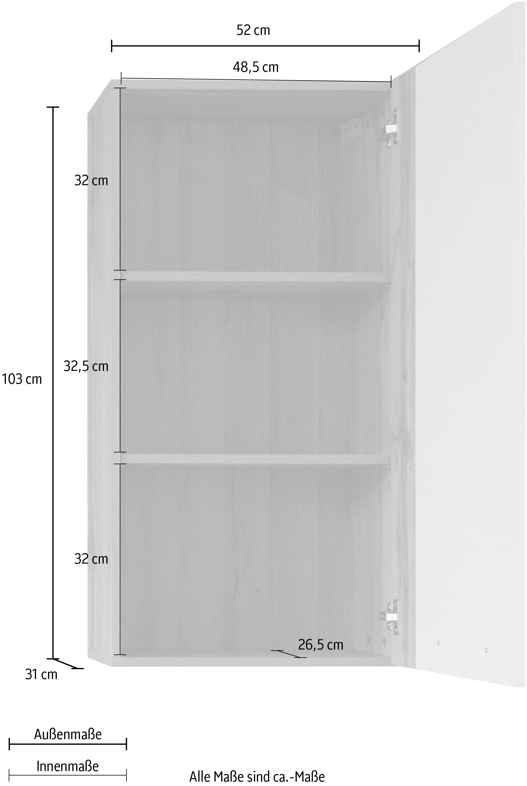 kombinierbar Design, Hängeschrank auf kaufen Raten trendiges INOSIGN »Gwendolyn«, pflegeleichtes vielseitig