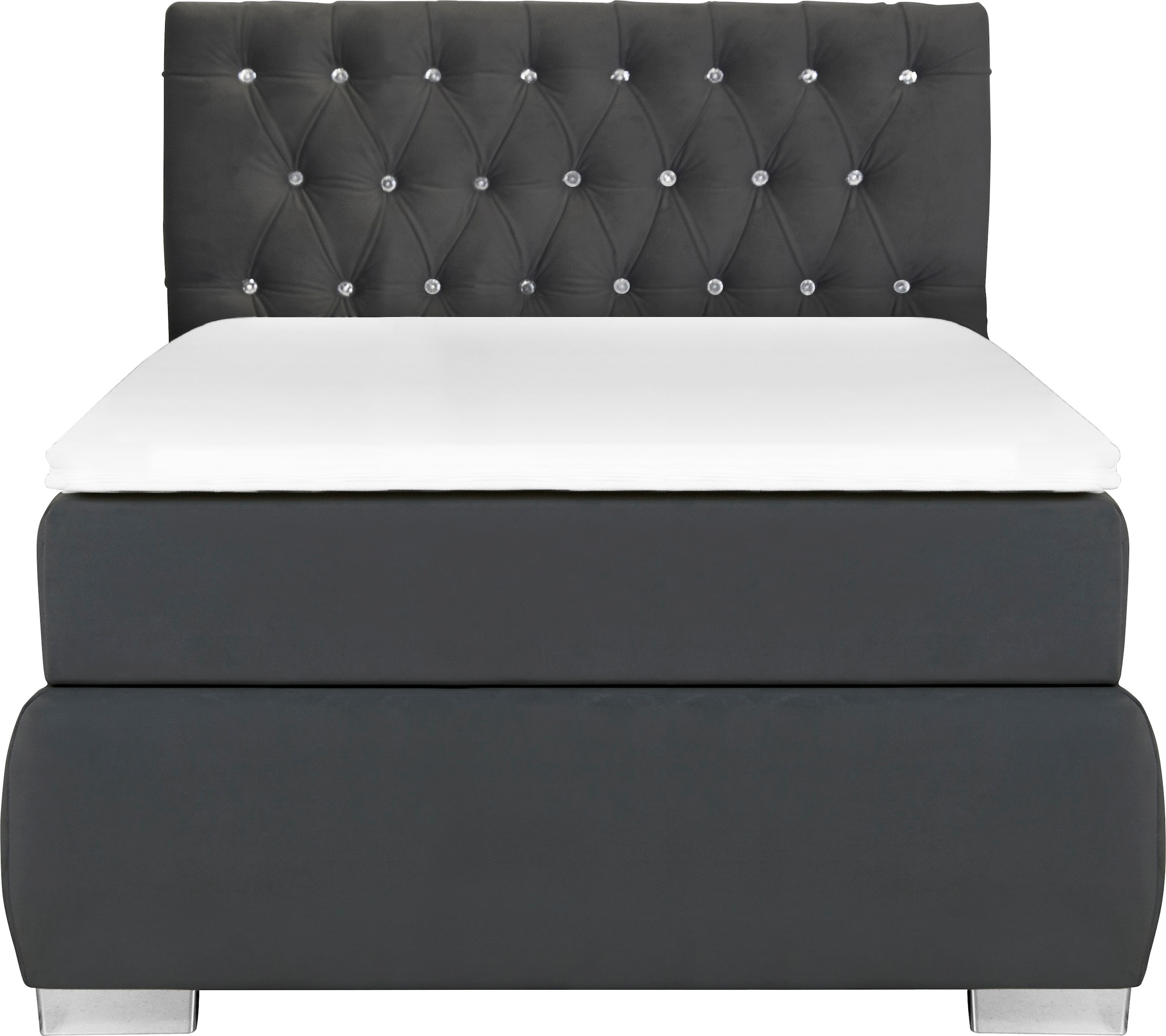 Leonique Boxspringbett »Rumba«, Taschenfederkern-Matratze in Härtegrad 3, in 4 Breiten, incl. Topper