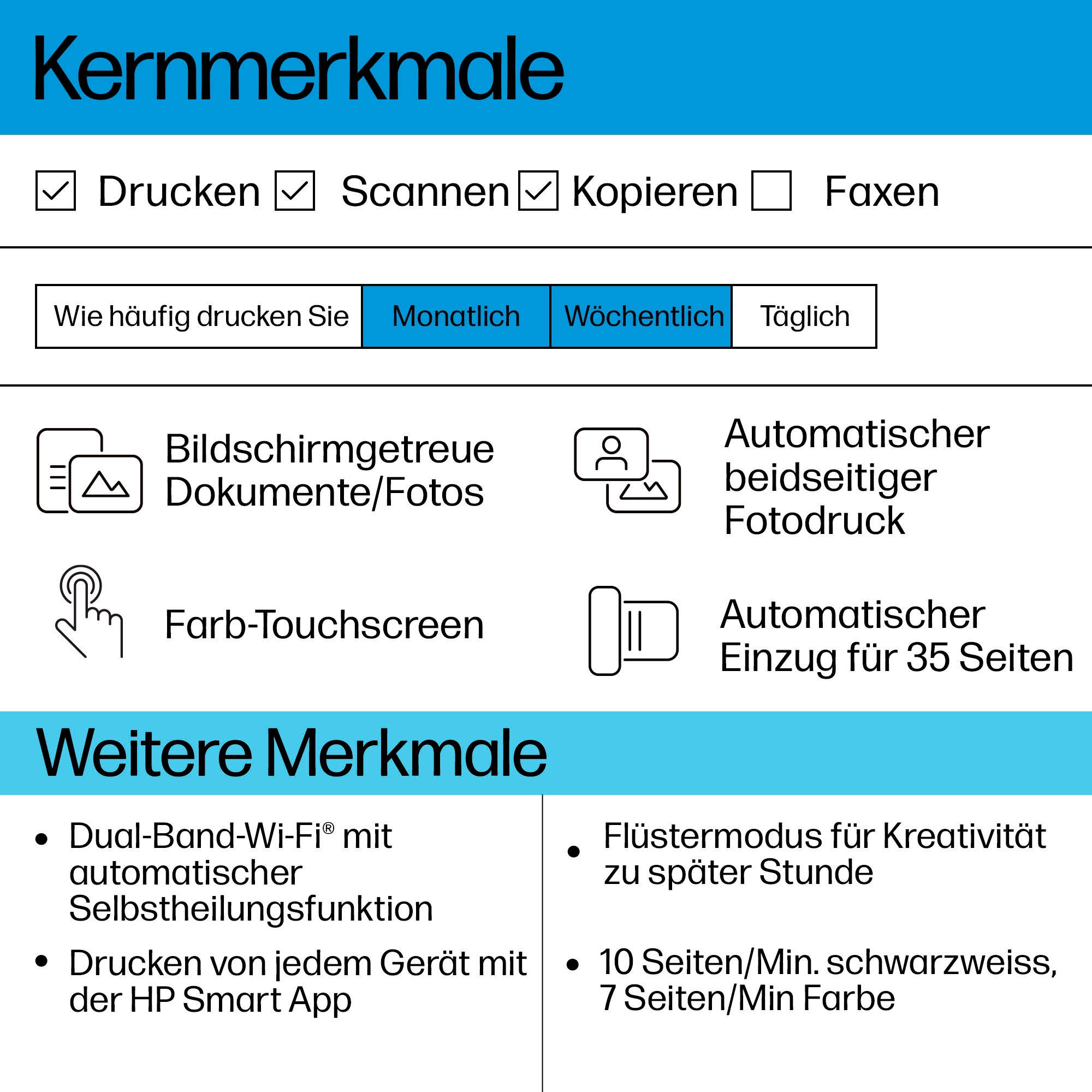 HP Multifunktionsdrucker »Envy 6520e« 3 Monate *gratis drucken mit Instant Ink
