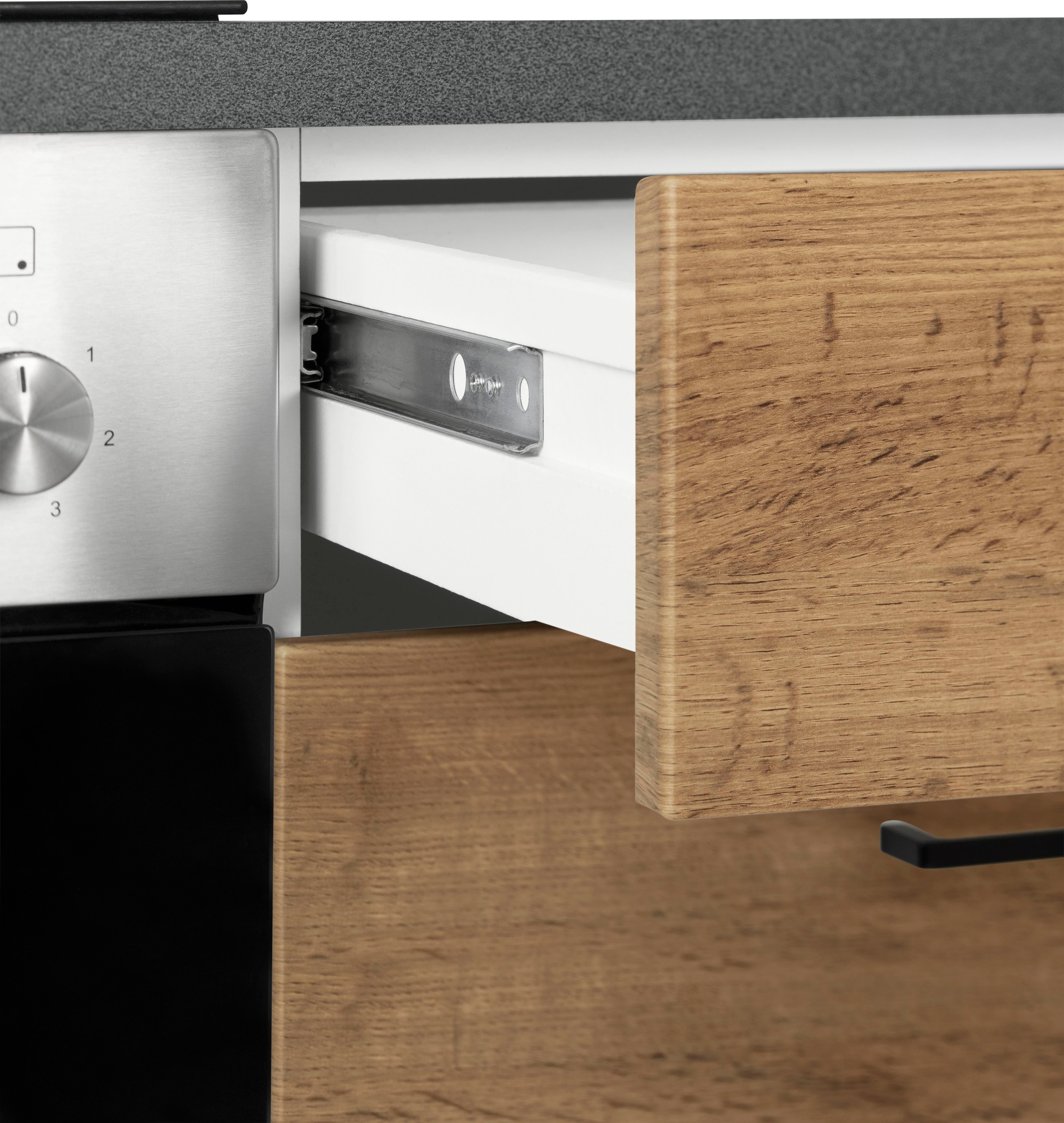 KOCHSTATION Küchenzeile »KS-Trier« ohne E-Geräte, Breite 320 cm