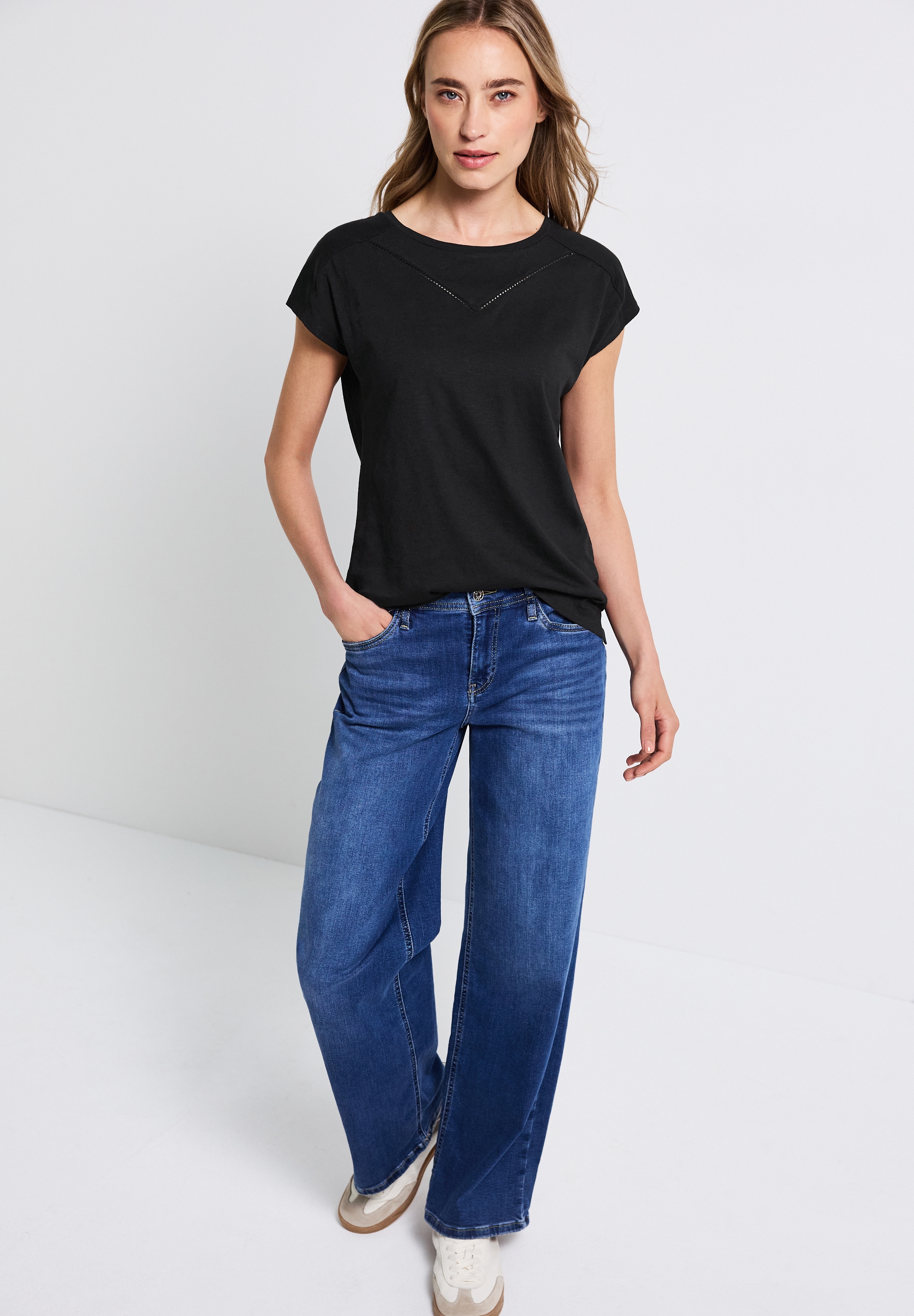 STREET ONE Shirttop, mit Deko-Tape