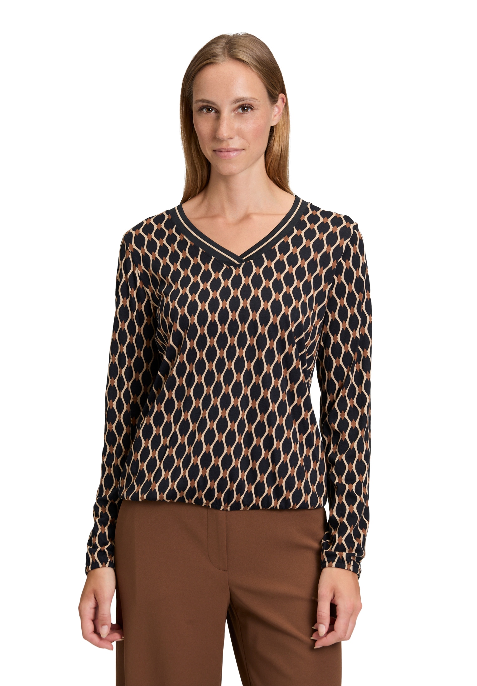 Betty Barclay Langarmshirt »Blusenshirt mit V-Ausschnitt«
